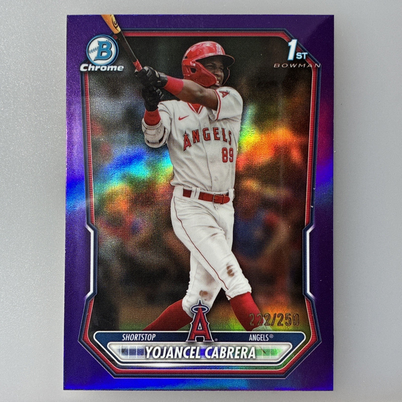 Topps 2026 Bowman Chrome 1st Bowman Yojancel Cabrera Purple /250 BCP-3
