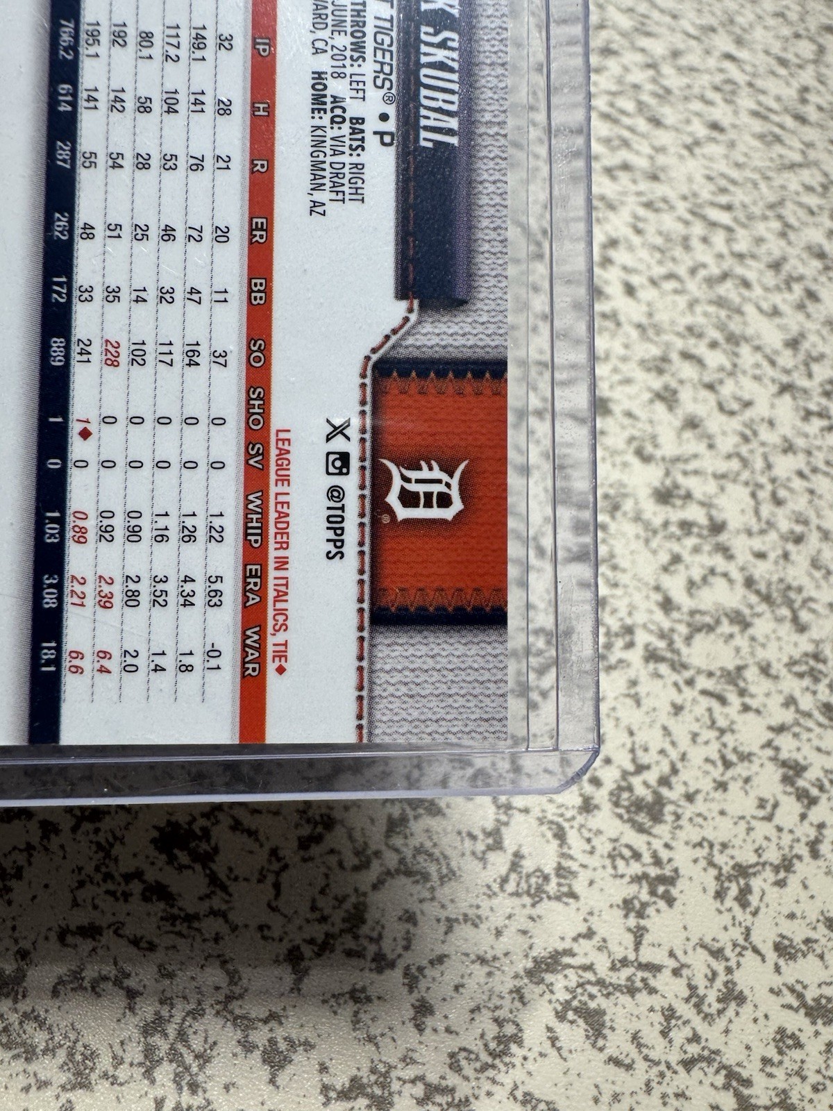 2026 Topps Chrome Tarik Skubal Black Refractor /10 #01/10 Tigers SSP