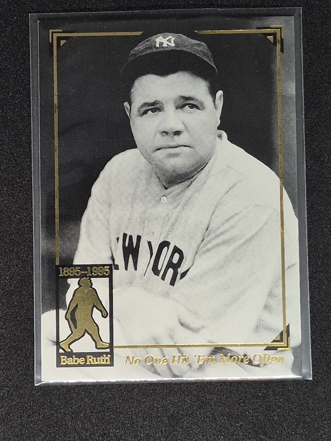 1995 Megacards Babe Ruth #10 No One Hit ‘Em More Often New York Yankees HOF