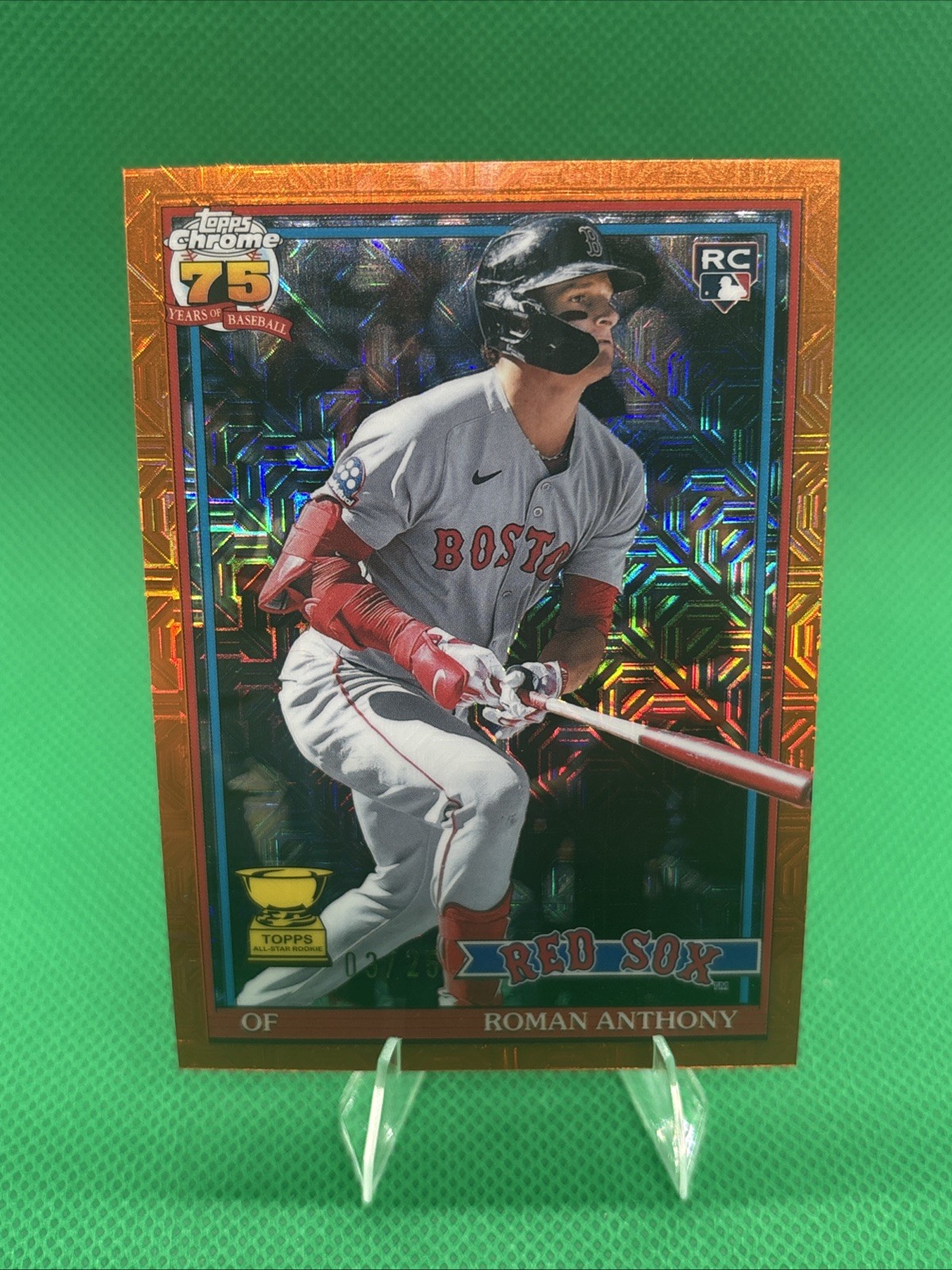 2026 Topps Roman Anthony 1991 Chrome Silver Pack RC Orange Mojo Refractor 03/25