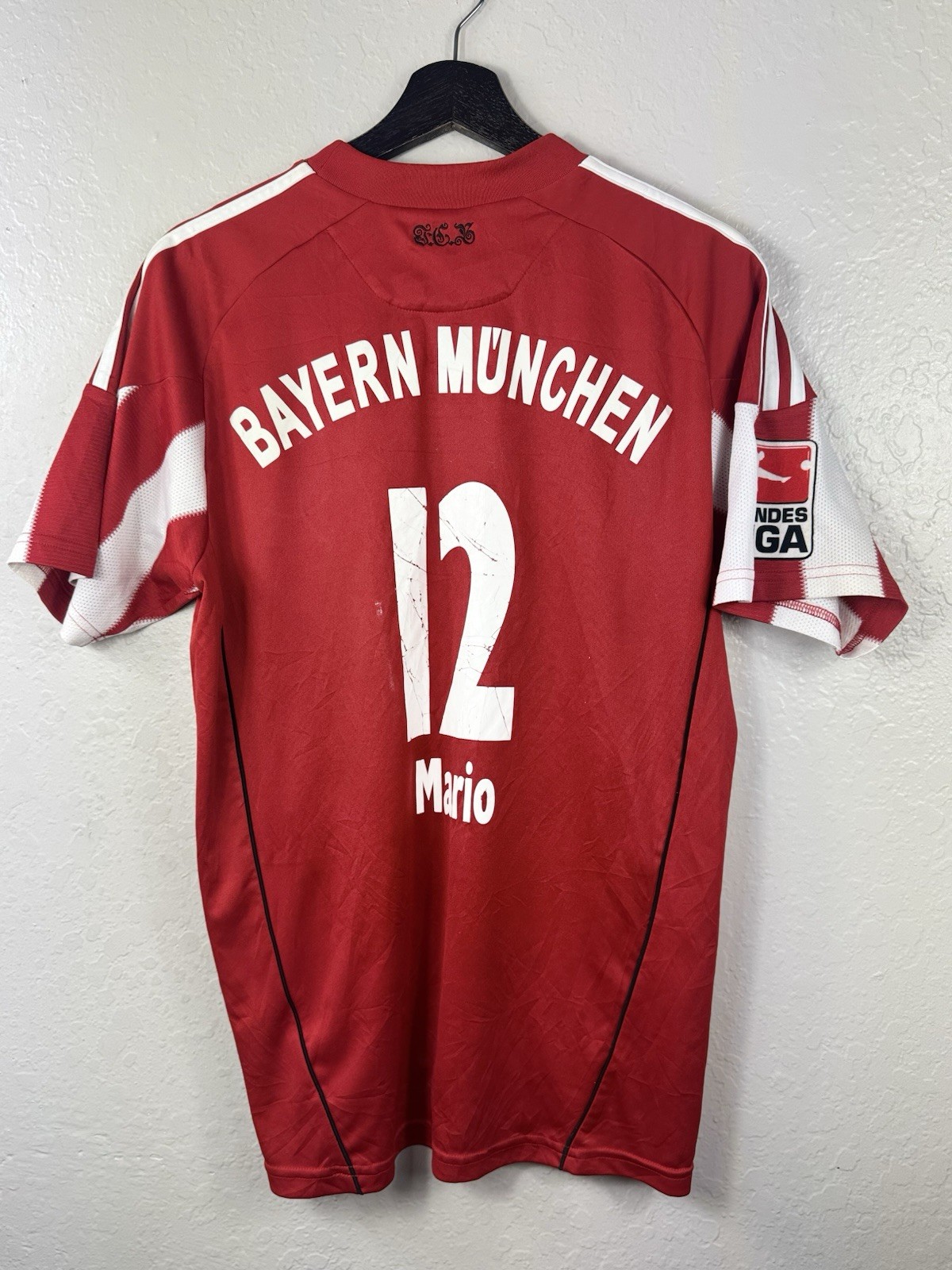 Bayern Munich 2010/11 Home Football Shirt Jersey Adidas Gomez #12 Sz 15/16 Years