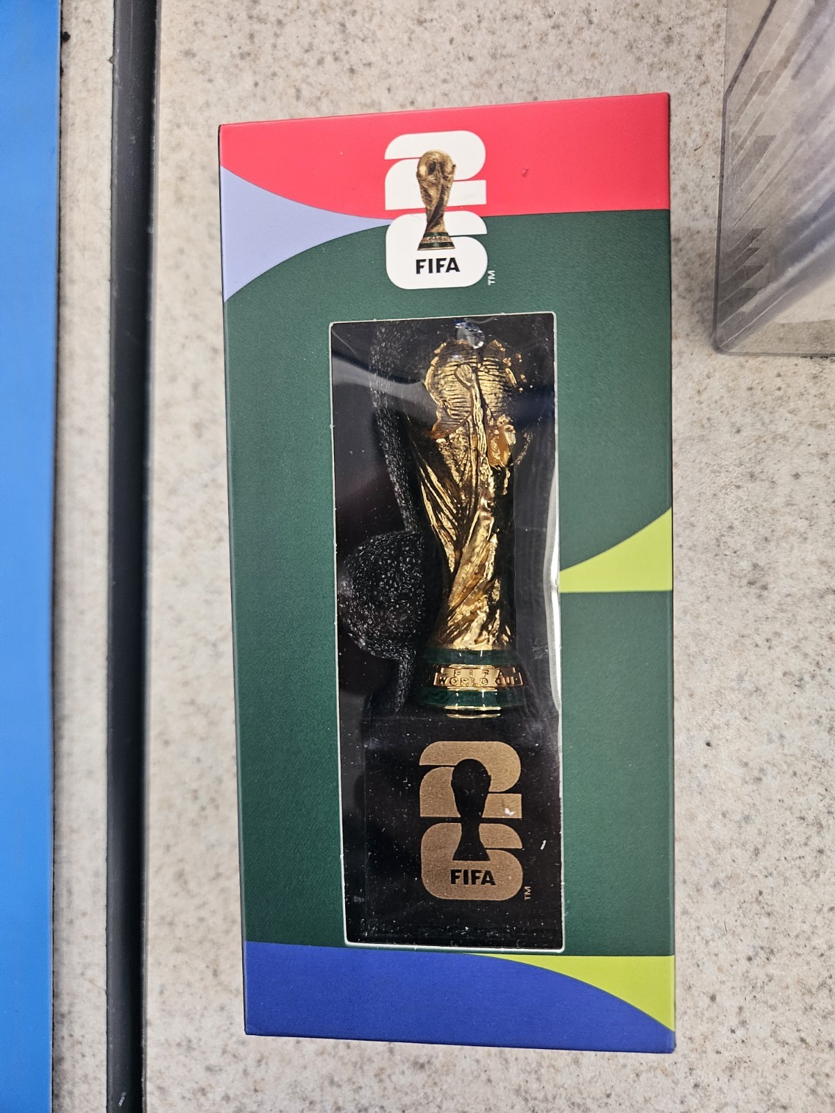NEW FIFA World Cup 2026 Soccer 3D Trophy Replica with Pedestal 3 inches