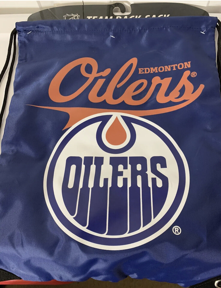 New Edmonton Oilers Officially Licensed NHL TEAM Back Sack Tote – Northwest NWT