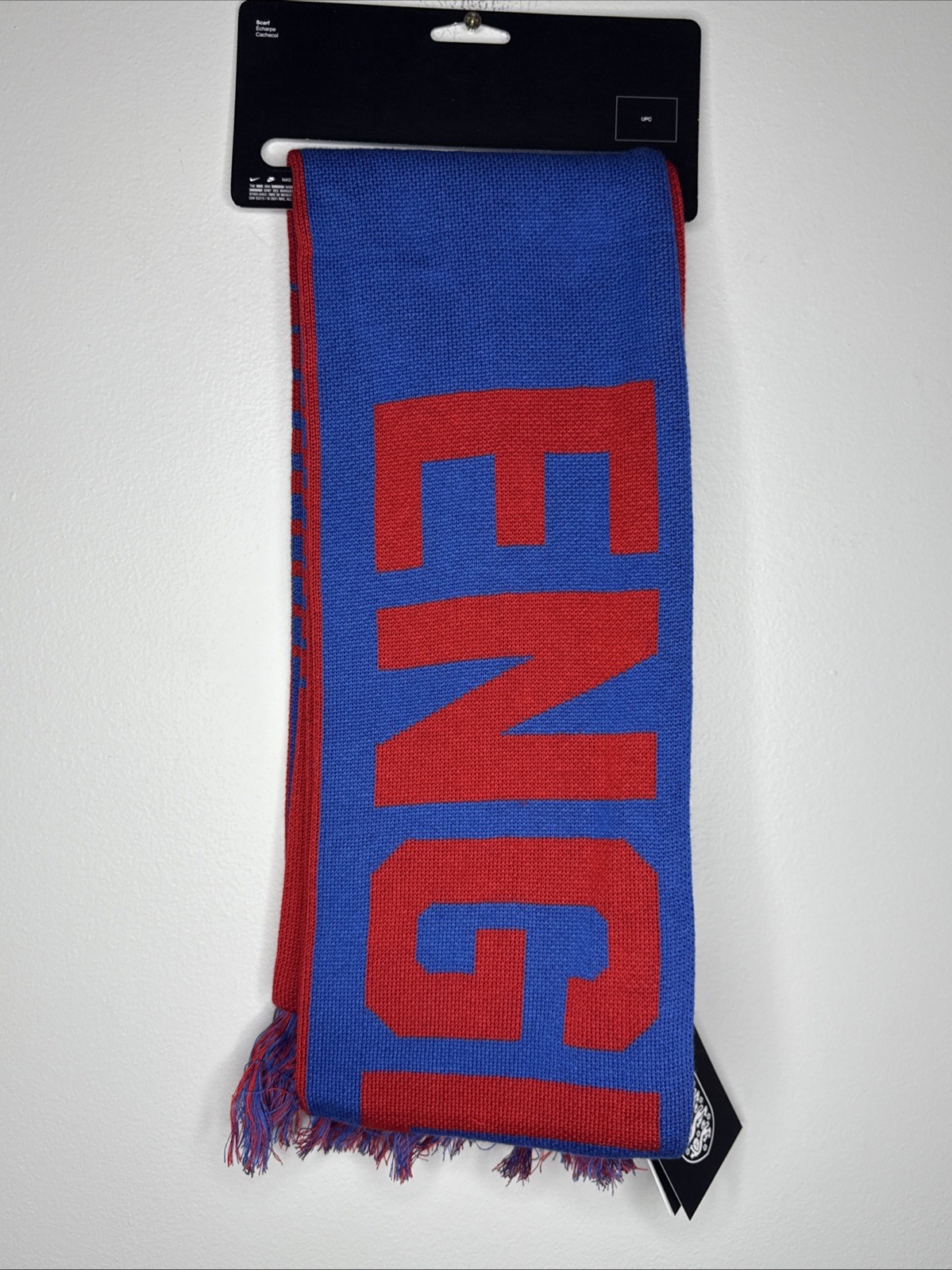 Nike England Verbiage Futbol Soccer One Size Unisex Scarf Three Lions New