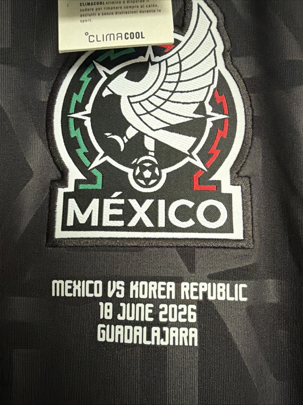 Gilberto Mora #19 Mens LARGE Adidas Mexico Third FAN Jersey World Cup Vs Korea