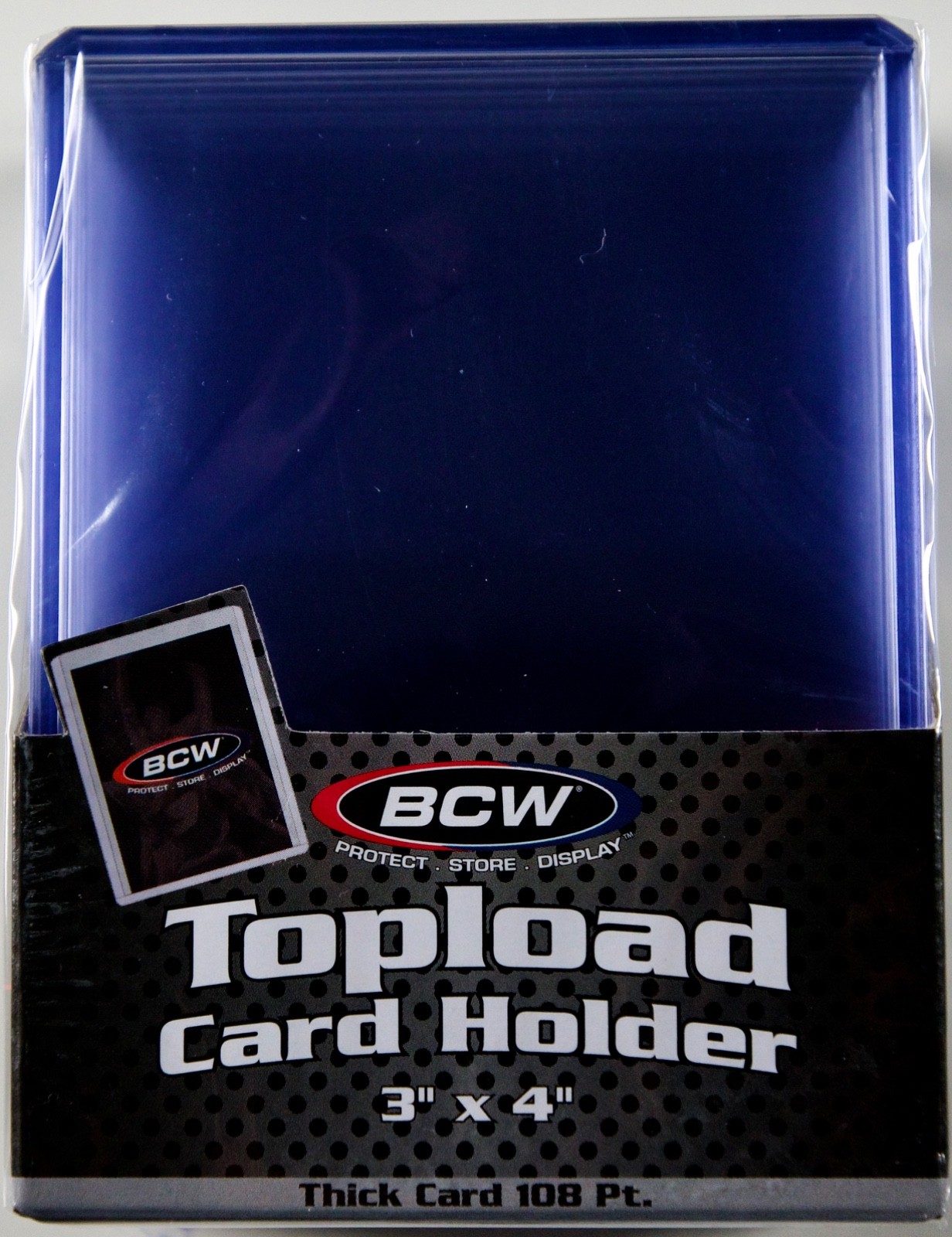 BCW Thick Card Topload Holder 108 PT 10 Count Pack for Relic Jersey Memorabilia