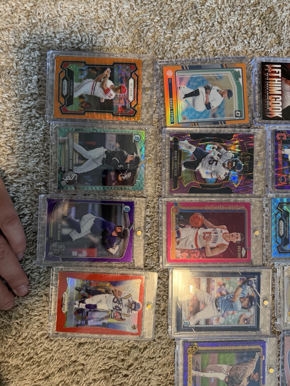 154 Sports Cards Baseball, Basketball, Football: All Cards Are #, Relic, Or Auto