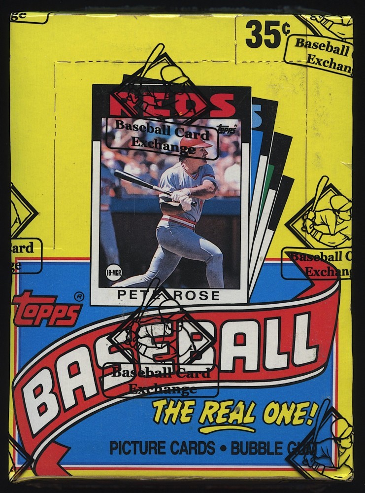 1986 Topps Baseball Wax Box 36 Sealed Packs Fresh from Case BBCE authenticated