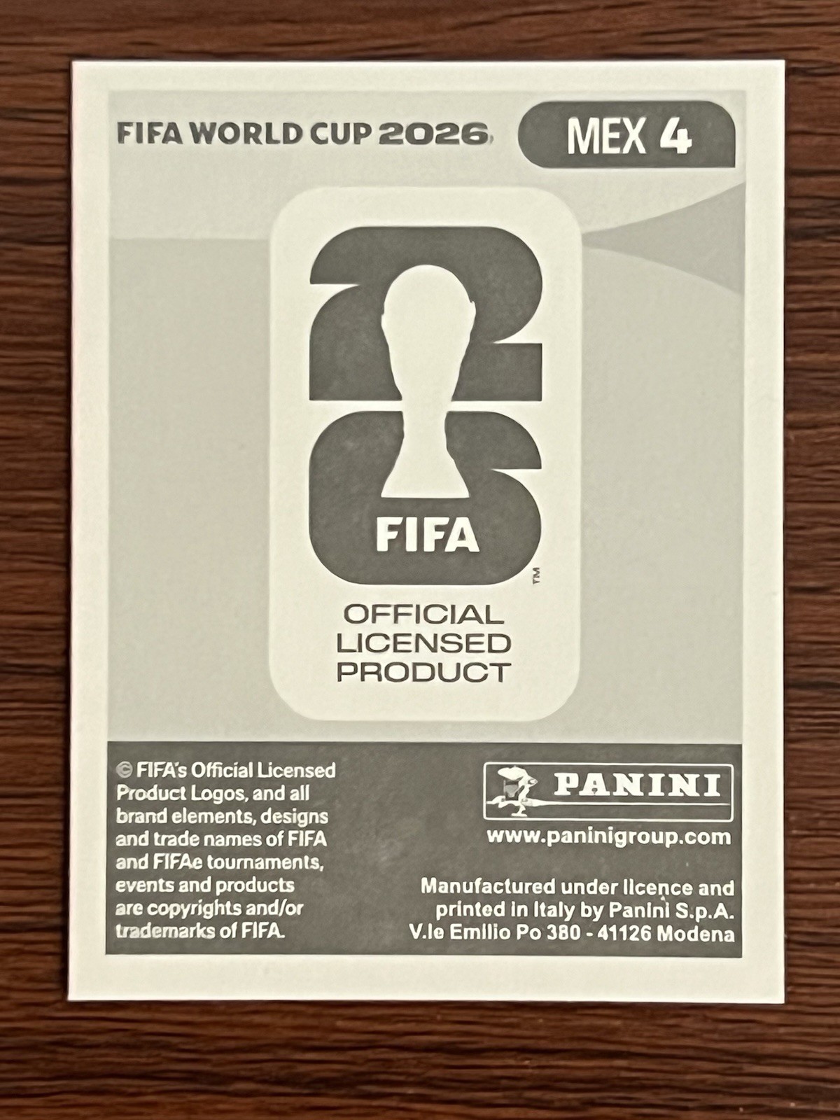 2026 Panini FIFA World Cup Sticker – Jorge Sanchez MEX 4, Red Parallel