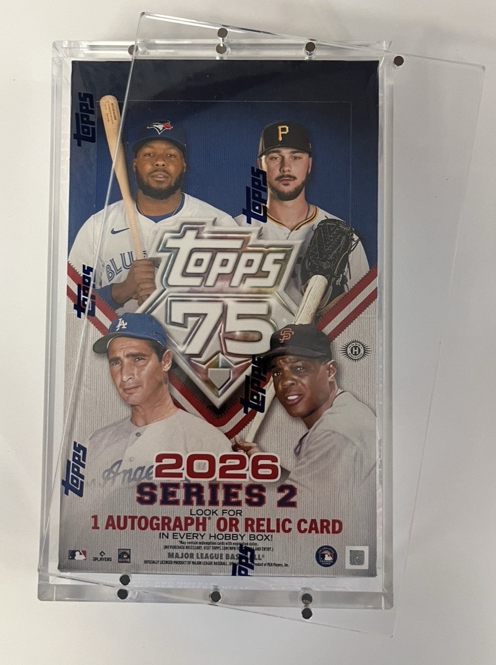 Acrylic Display Case Magnetic Lid FITS 2026 Topps Baseball Series 2 Hobby Box