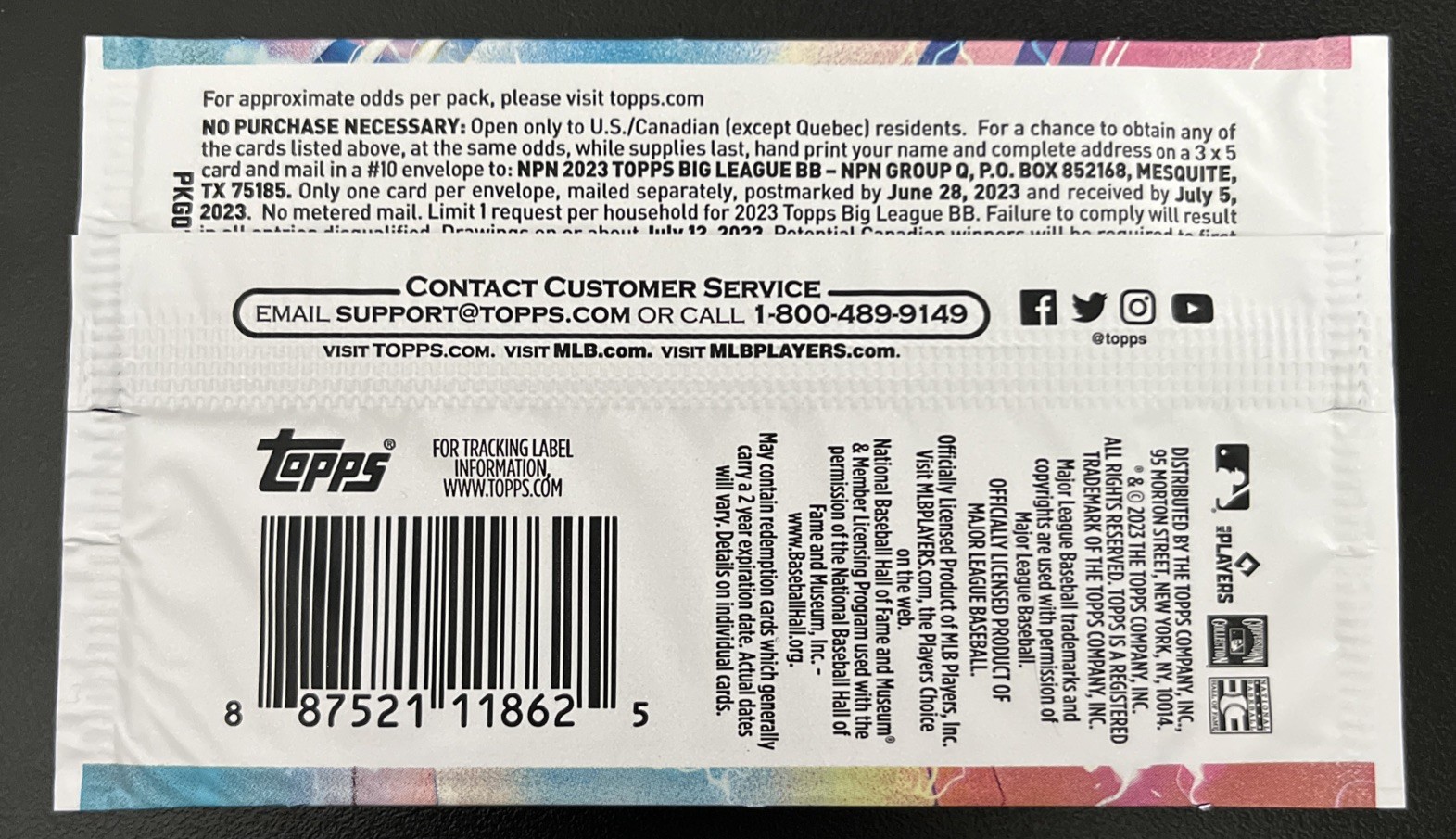 2023 Topps Big League Baseball 4 Card Pack-Factory Sealed-****Ships Free****