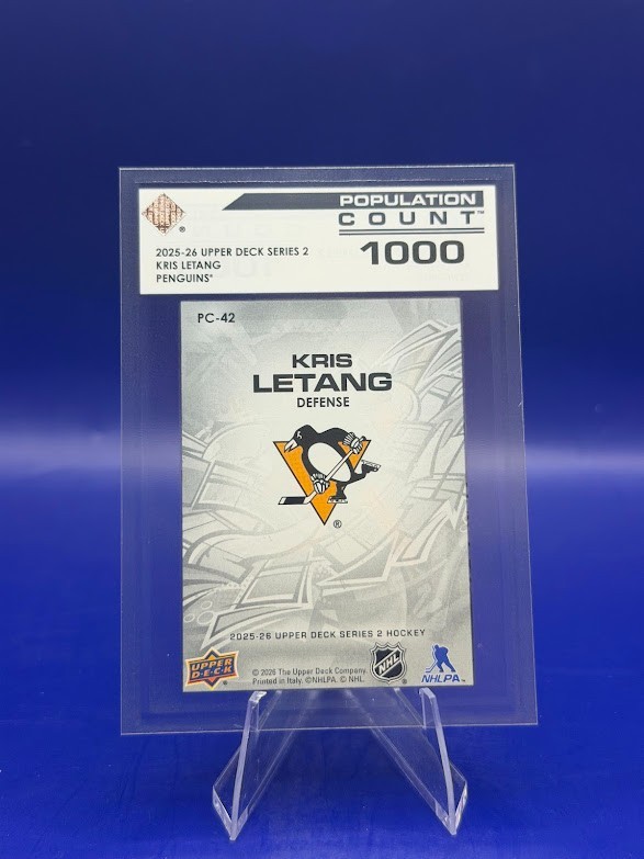 2025-26 Upper Deck Kris Letang Population Count 1000 #PC-42 Penguins