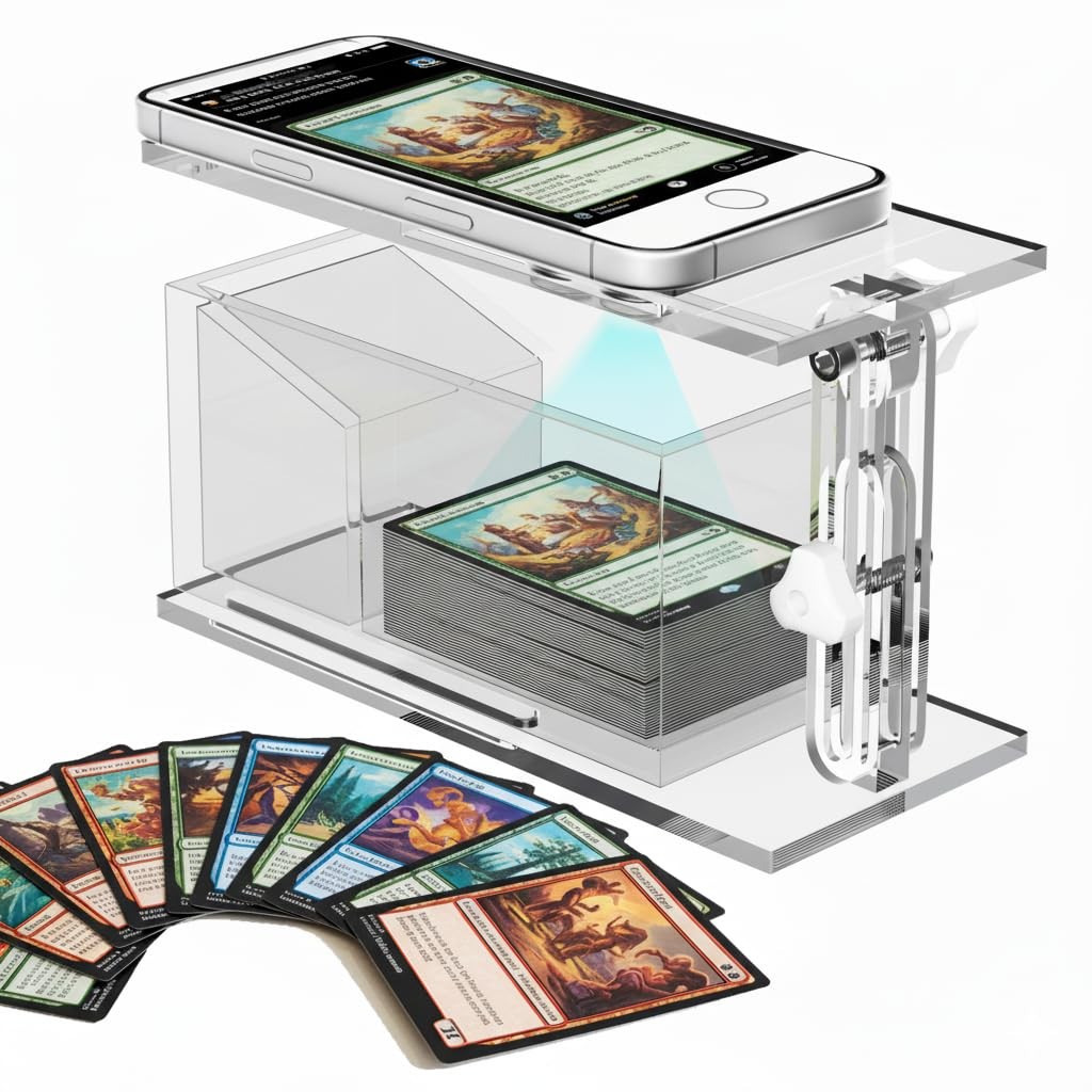 Adjustable Height Trading Card Scanner Ã¢â‚¬â€œ MTG & TCG Card Scanner Stand Sha