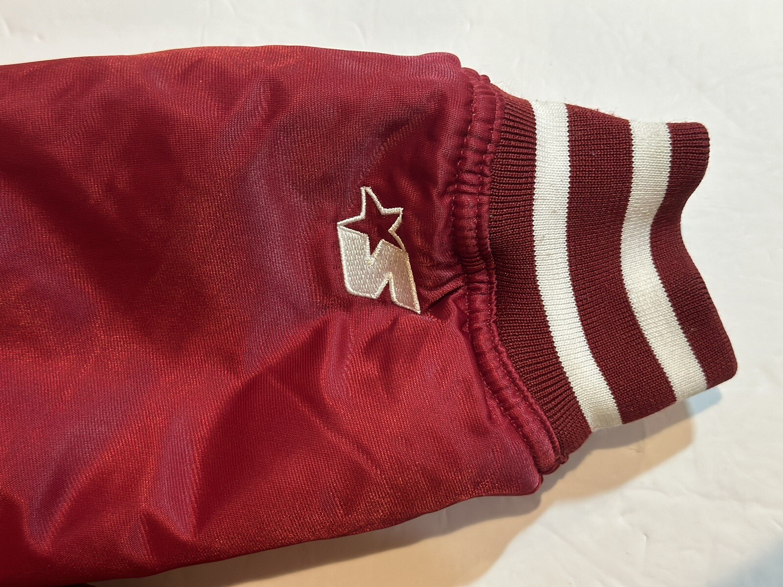 VTG Alabama Crimson Tide Jacket XL STARTER Satin Reversible Full Zip 90S Y2K