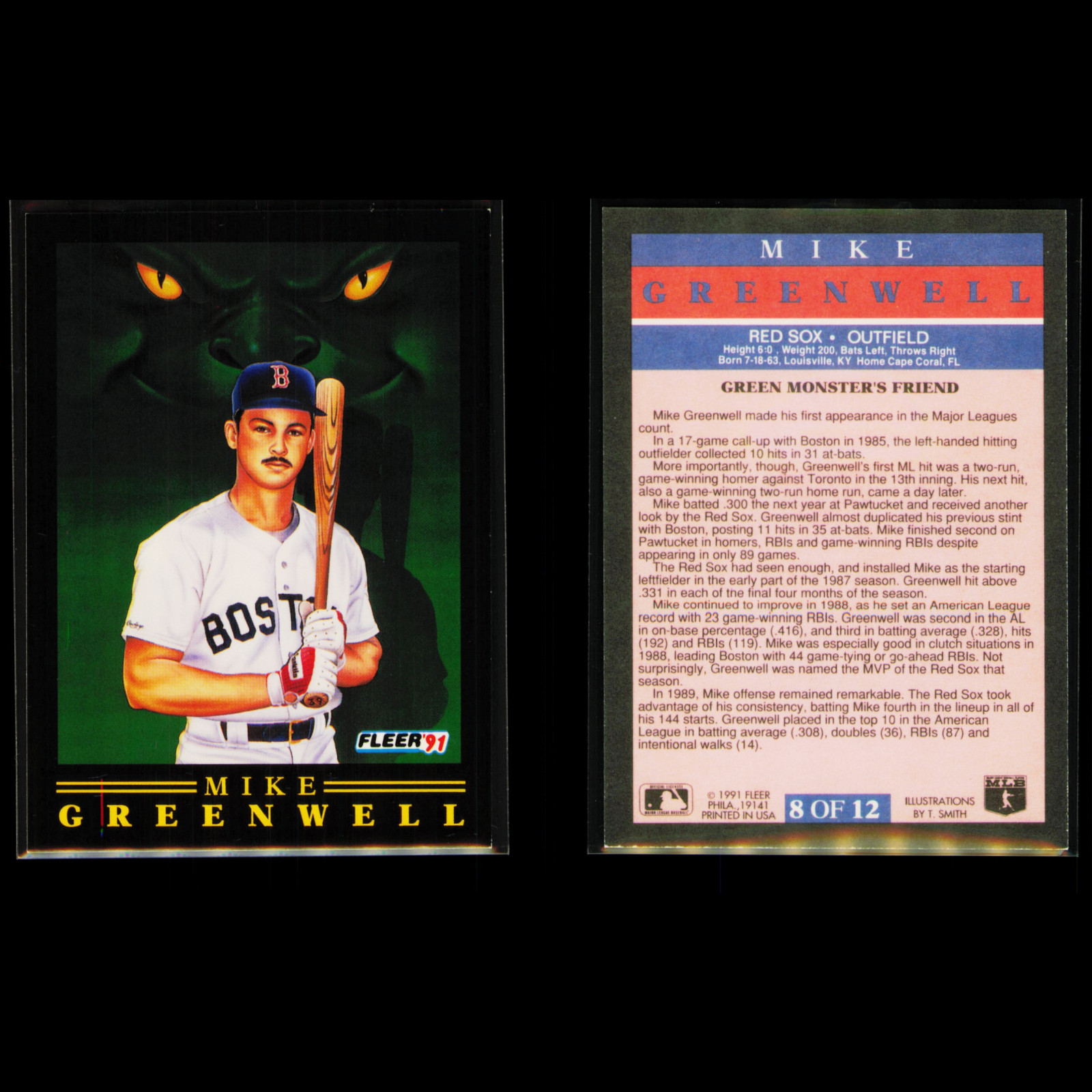 1991 Fleer Pro Vision Baseball Complete Set #1-12 – Bo Jackson Canseco Mattingly