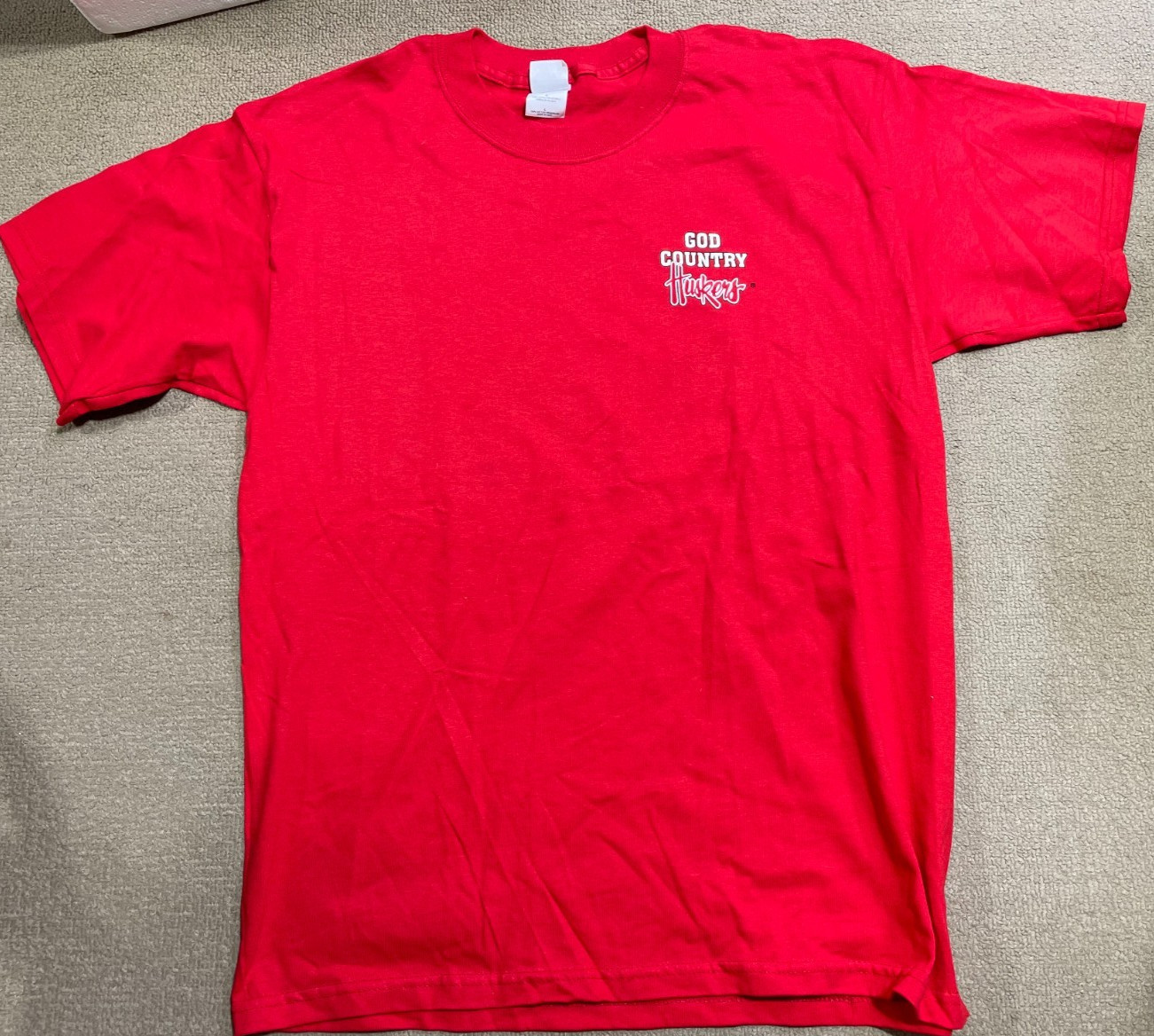 Nebraska Cornhuskers 2001 Vintage Logo T-Shirt Adult Large | God Country Huskers
