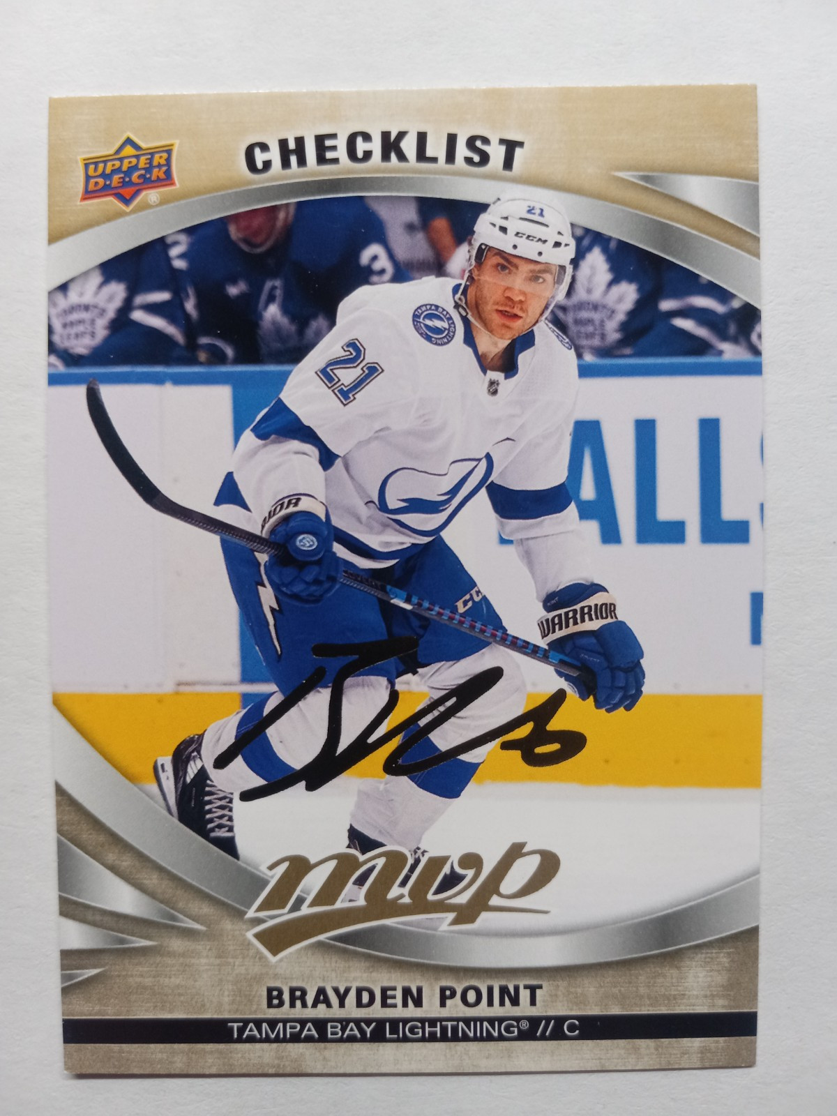2023-24 Upper Deck MVP Gold Script #200 Brayden Point Checklist