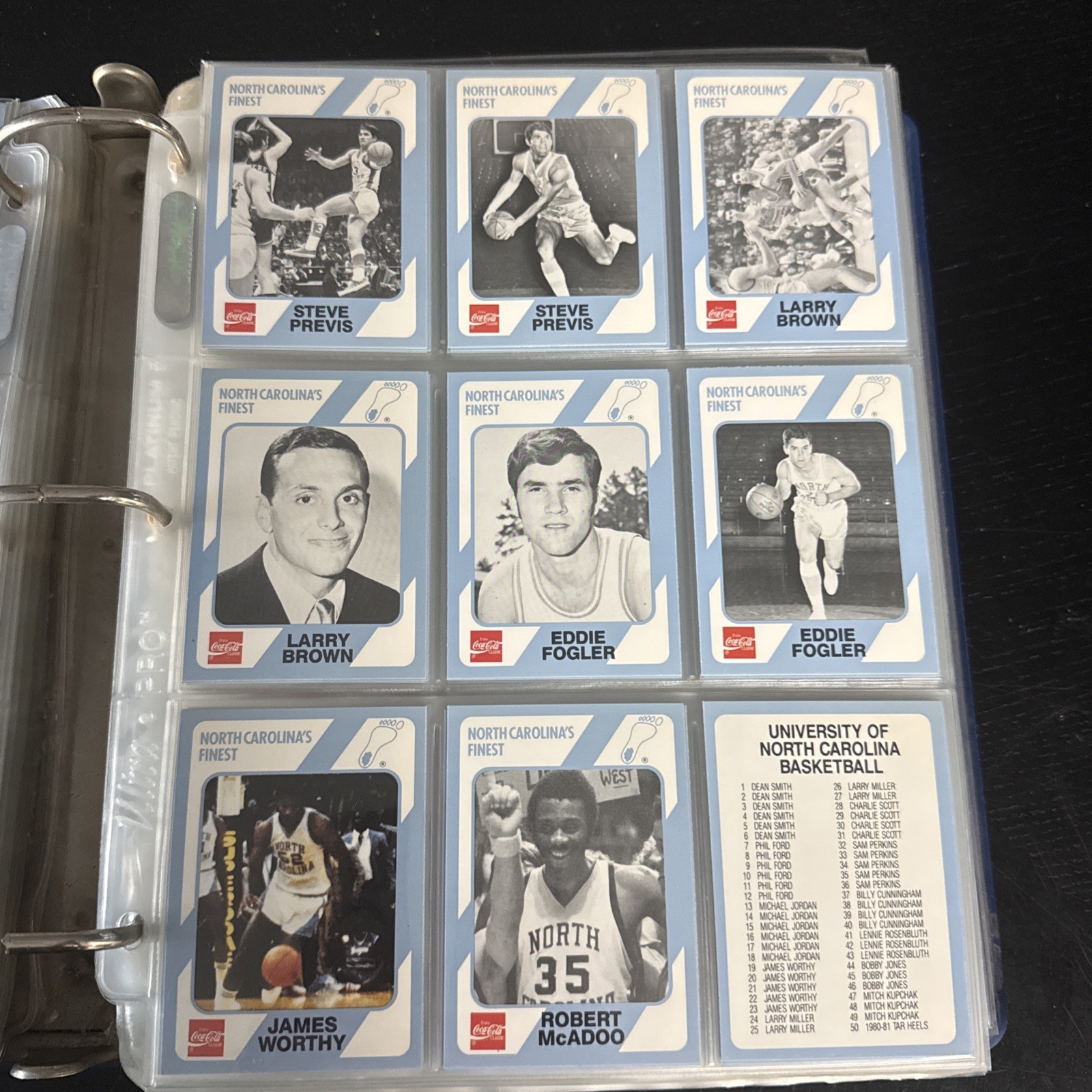 1989 North Carolina’s Finest Collegiate Collection Coca Cola UNC Tar Heels Pick
