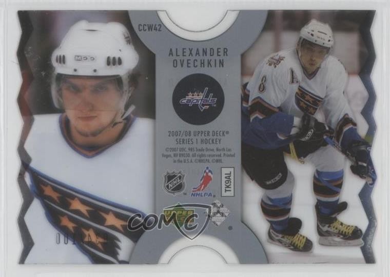 2007-08 Upper Deck Clear Cut Winners 34/100 Alex Ovechkin Alexander #CCW42 1pc9