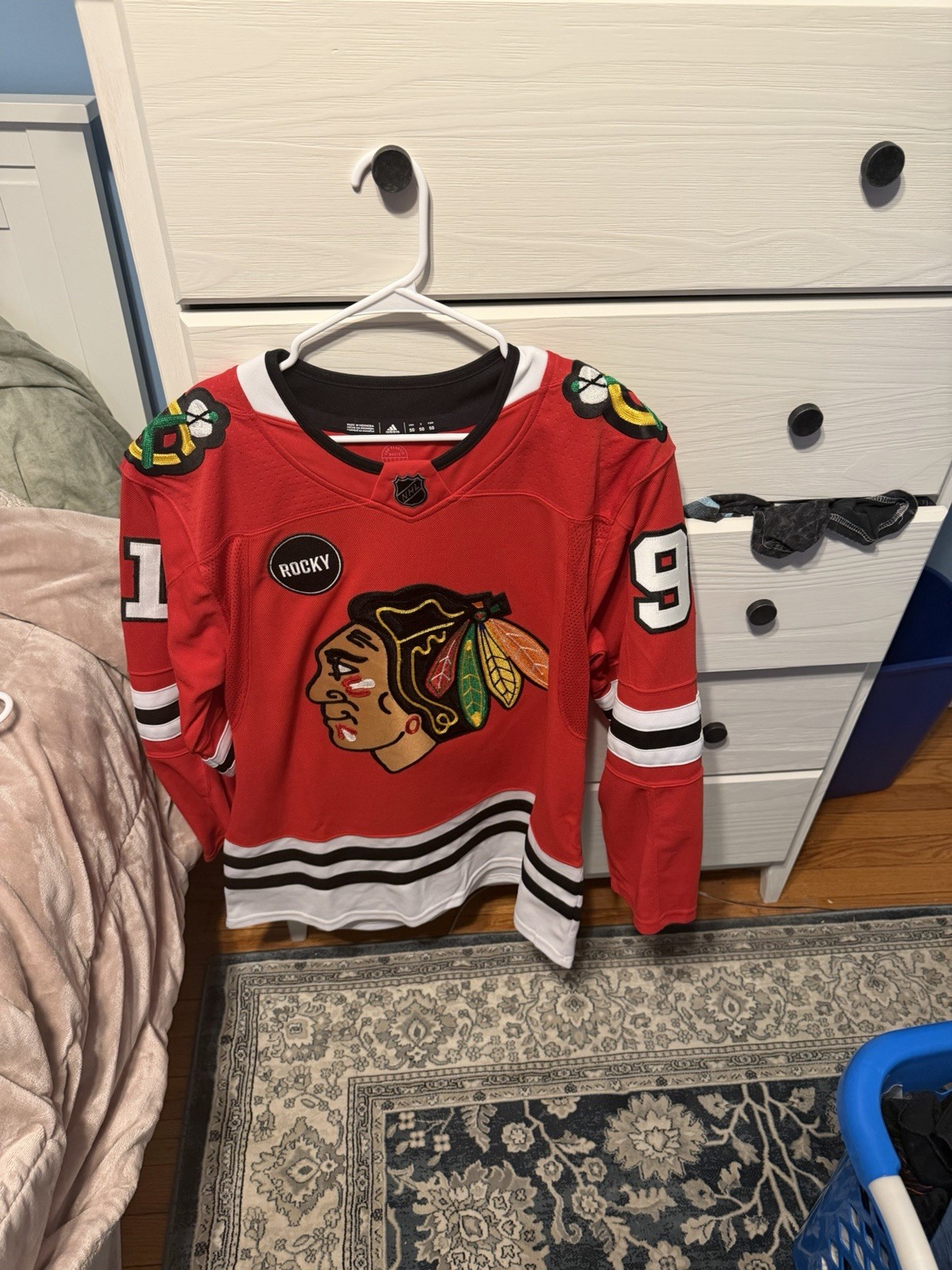 Chicago Blackhawks Home Prime green Jersey Nazar With Rocky Patch