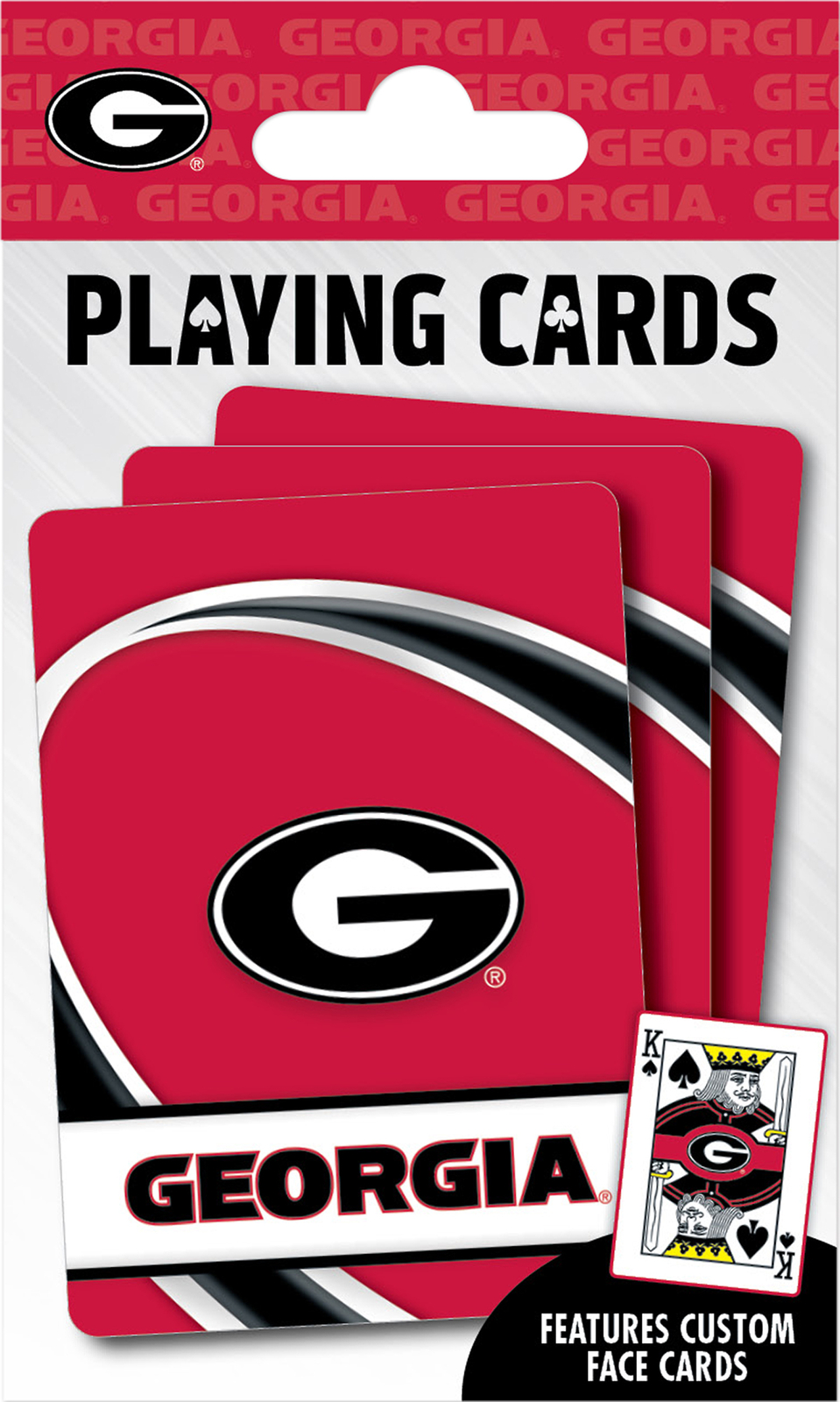 MasterPieces – Georgia Bulldogs – NCAA Playing Cards – 54 Card Deck