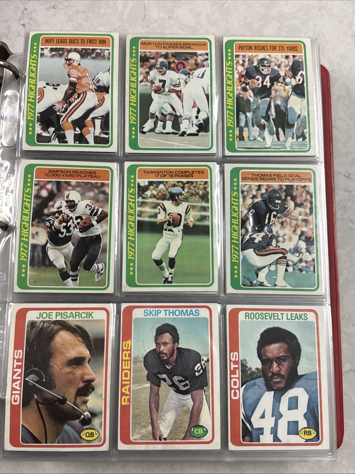 1978 Topps Football Card #s 1-176 +Rookies -You Pick- NFL Trading Cards