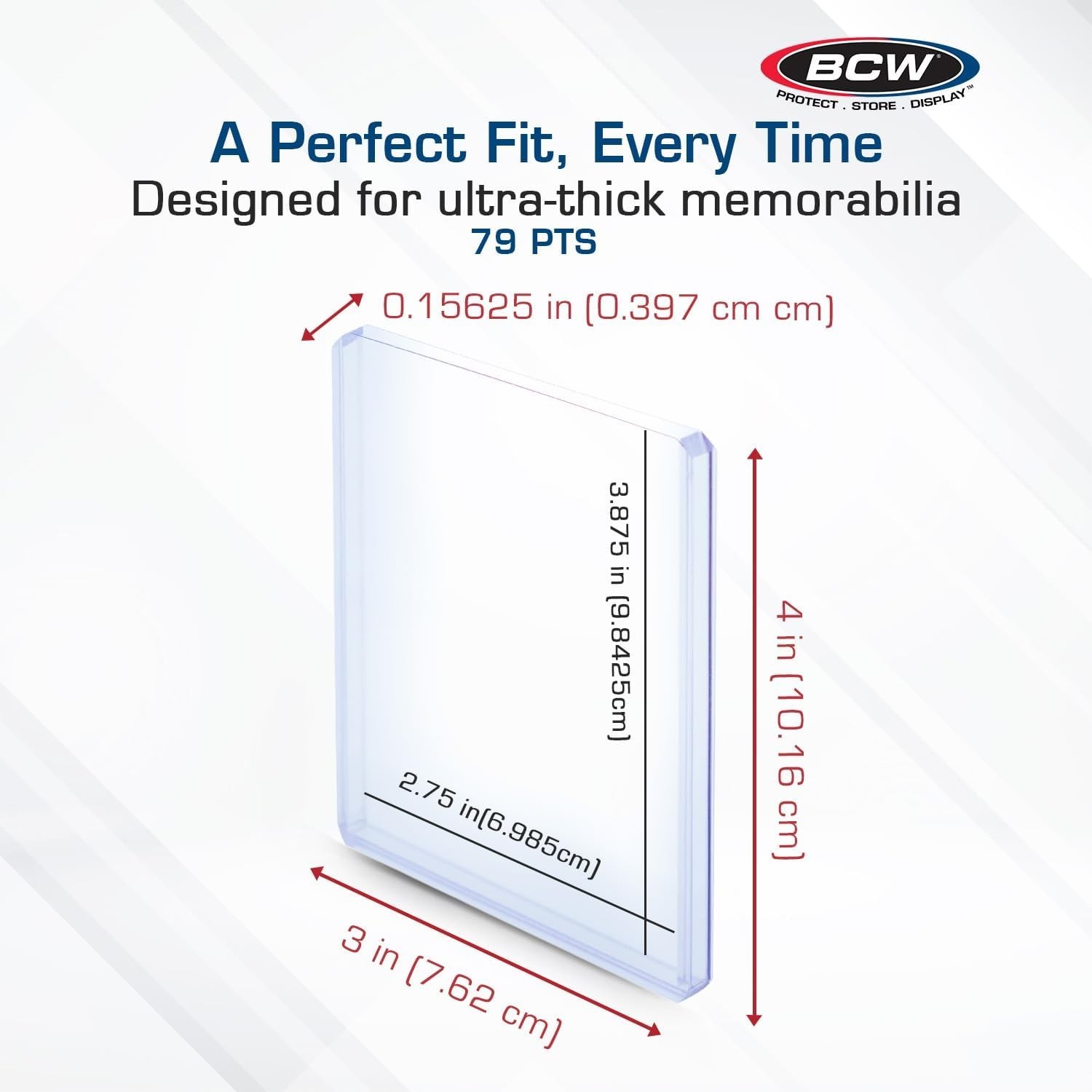 BCW Top Loaders Holders🍯3 X 4 Trading Cards Pro Premium Sleeves Deck Protectors