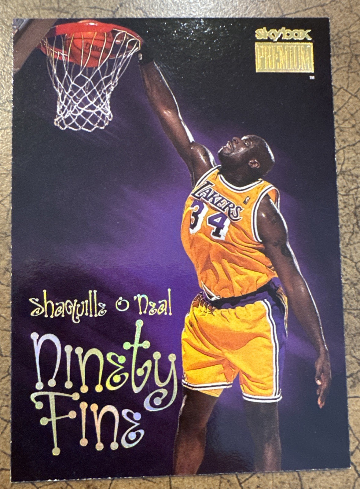 1998-99 Skybox Premium – Ninety Fine Shaquille O’Neal #212 Los Angeles Lakers
