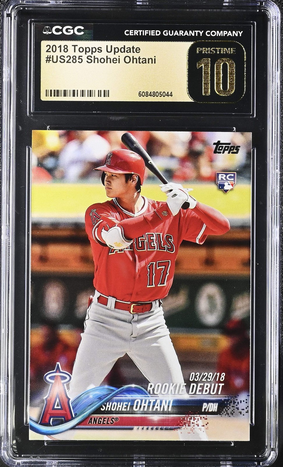2018 Topps Update #US285 Shohei Ohtani CGC Pristine 10
