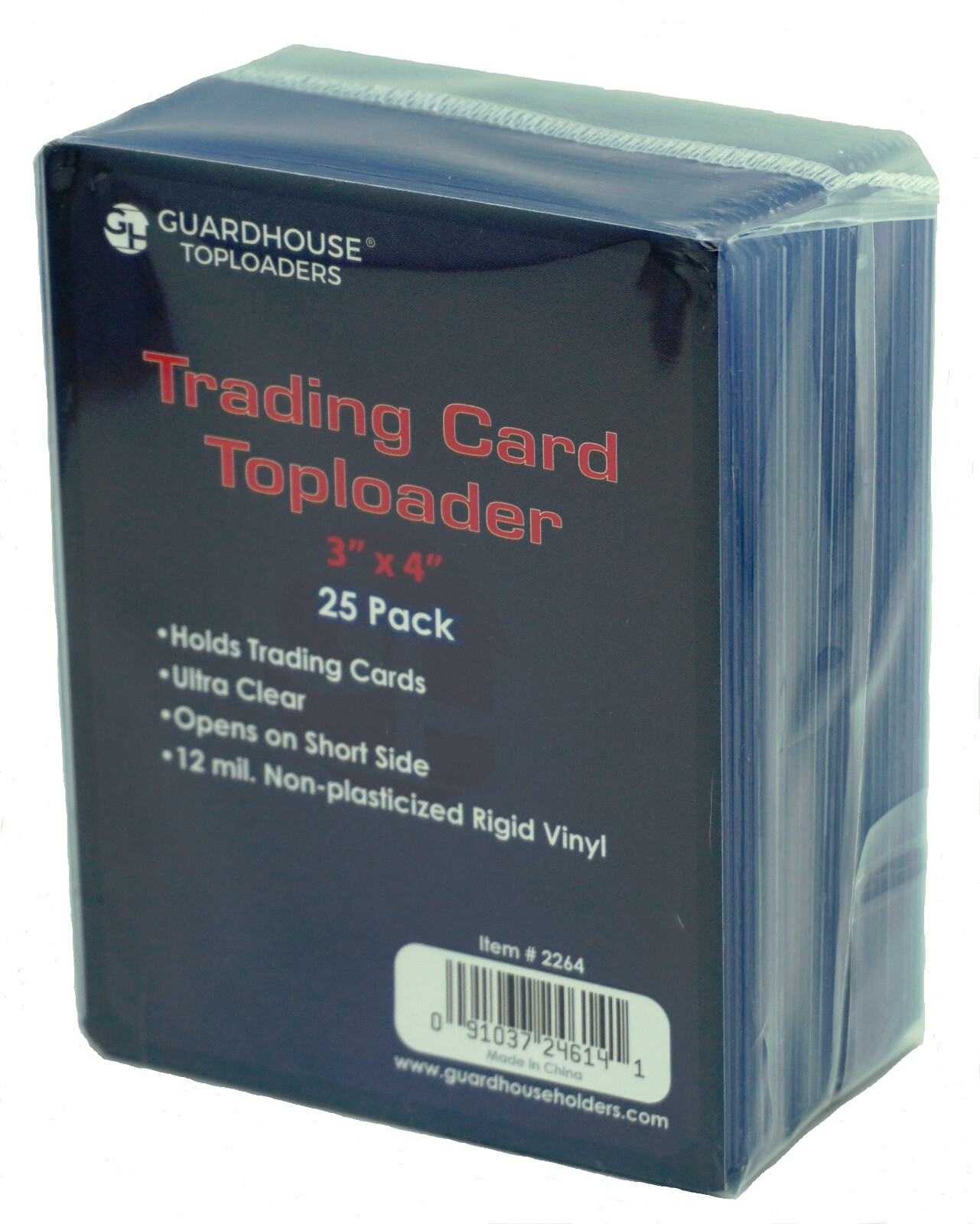 GuardHouse Trading Card Toploader 25 Pack 3″ x 4″ Ultra Clear 50, 100, 500, 1000