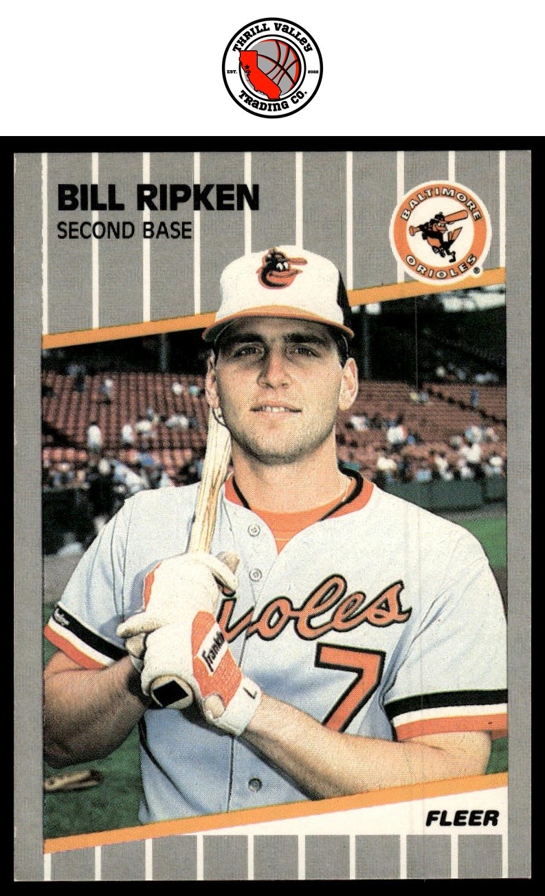 1989 Fleer #616 Bill Ripken : F Face edited on knob