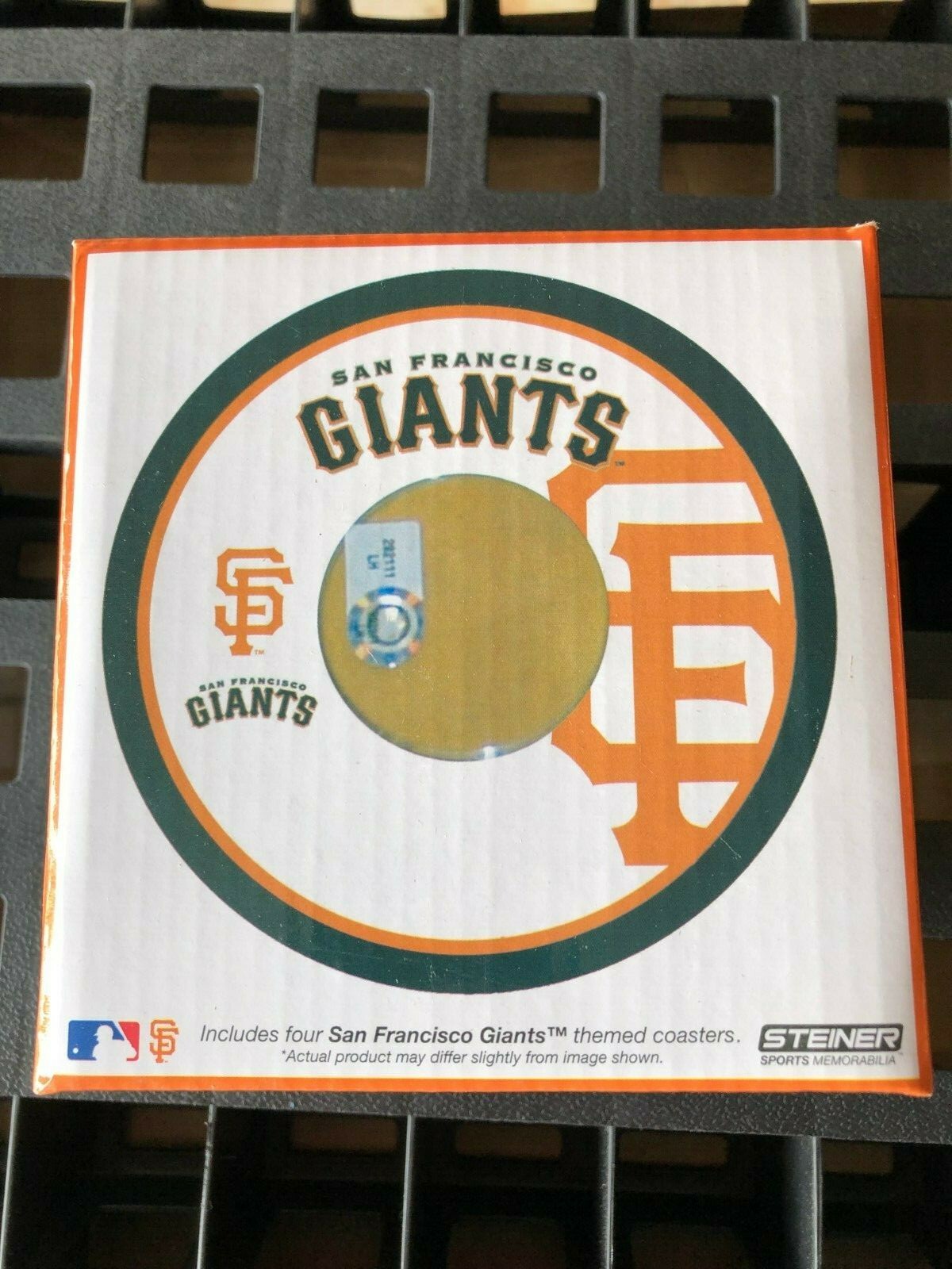 GAME USED DIRT Coasters (Set of 4) San Francisco Giants MLB Steiner COA