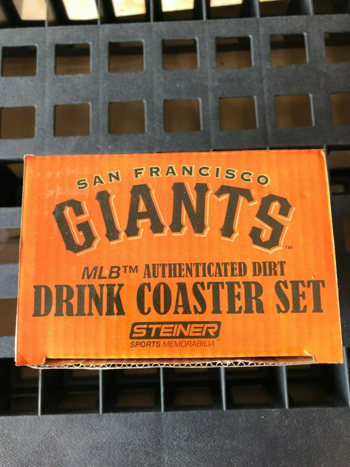 GAME USED DIRT Coasters (Set of 4) San Francisco Giants MLB Steiner COA