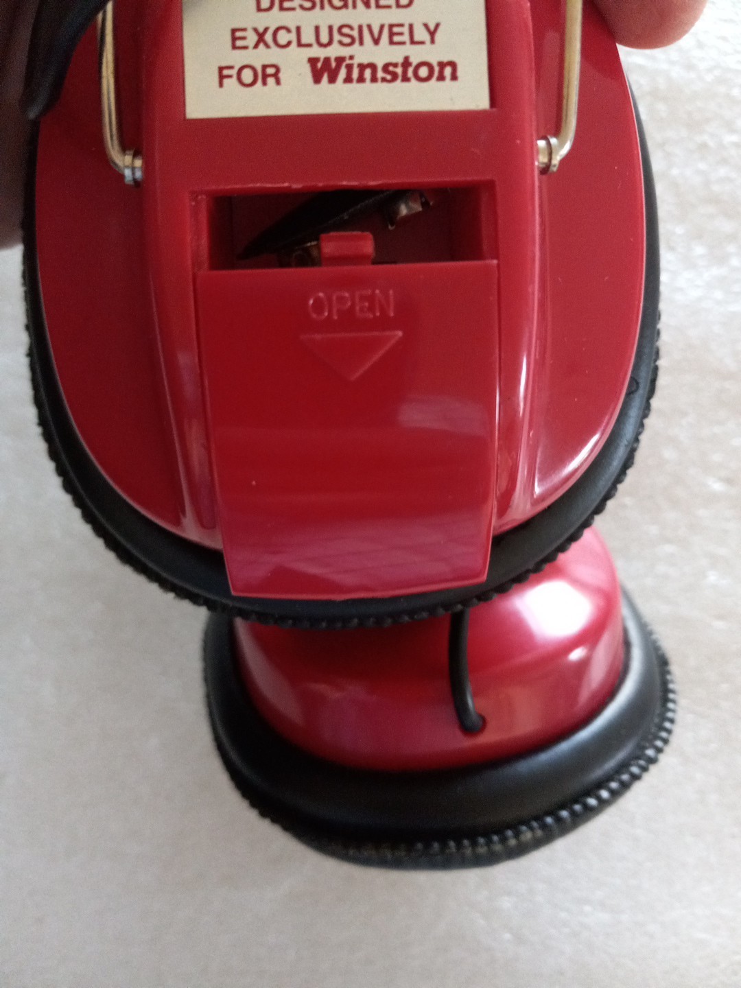Winston Motorsports Headphone AM/FM Radio Headset Red Vintage Plz See Details