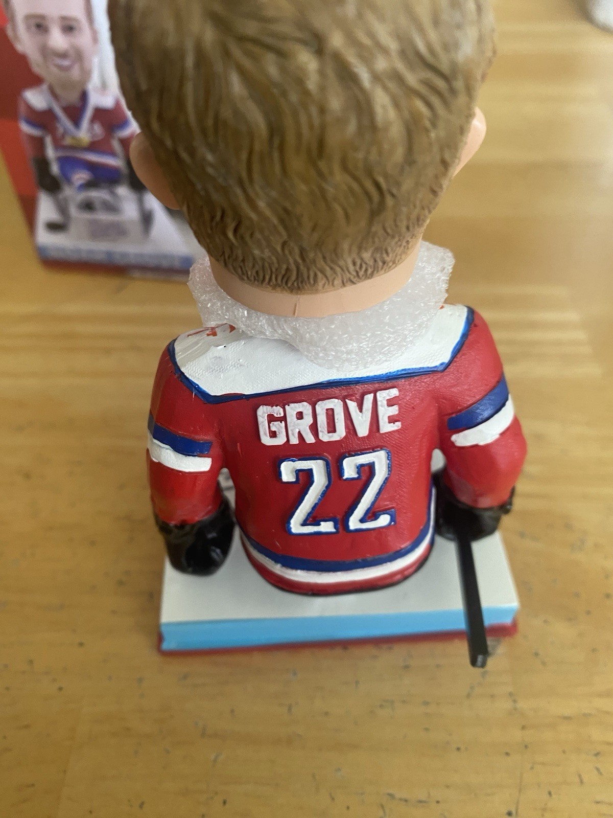 Frederick Keys Noah Grove SGA Bobblehead Ice sled Hockey gold – AUTOGRAPHED