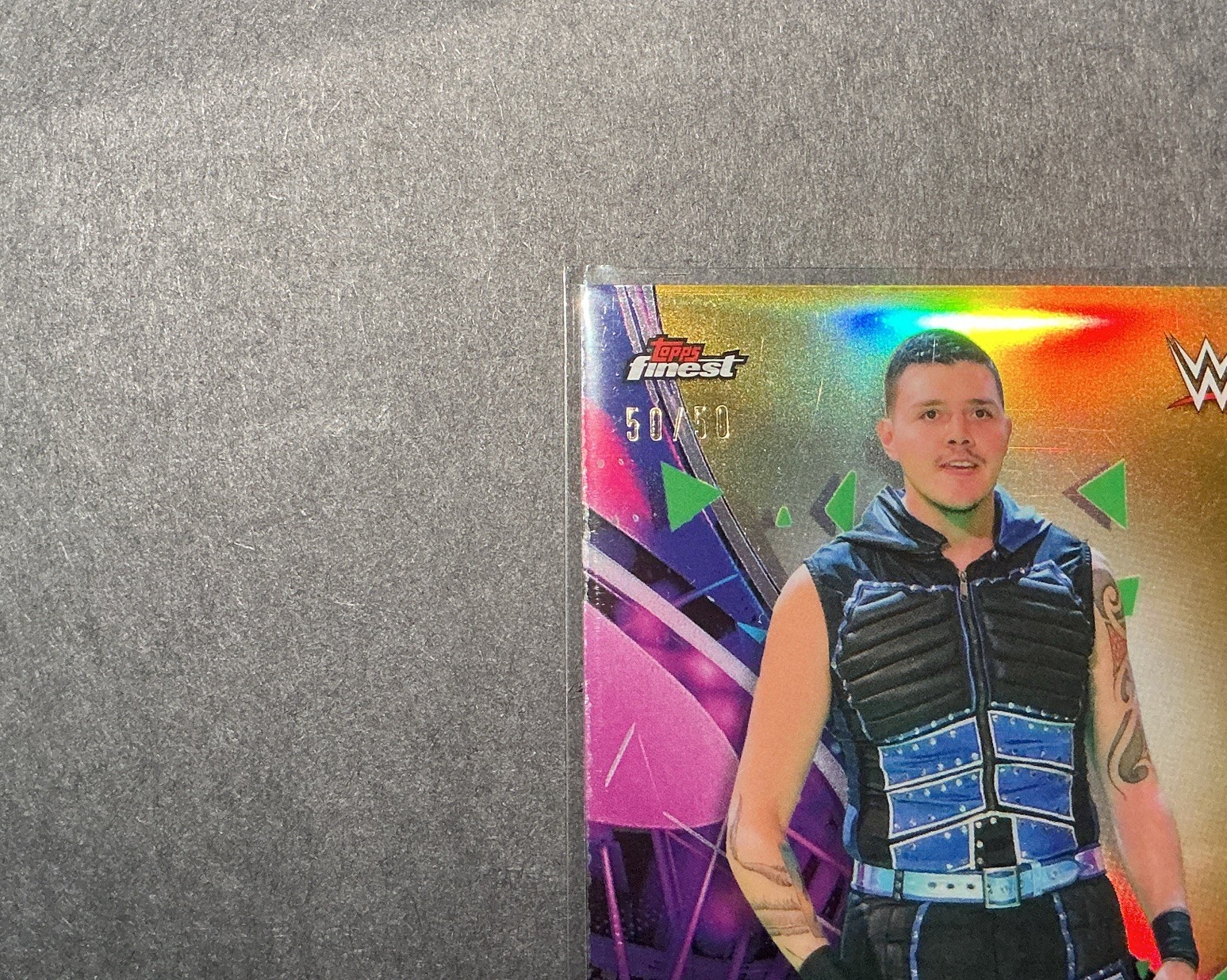 2021 Topps Finest Dominik Mysterio Gold Refractor RC 50/50 *Bookend*