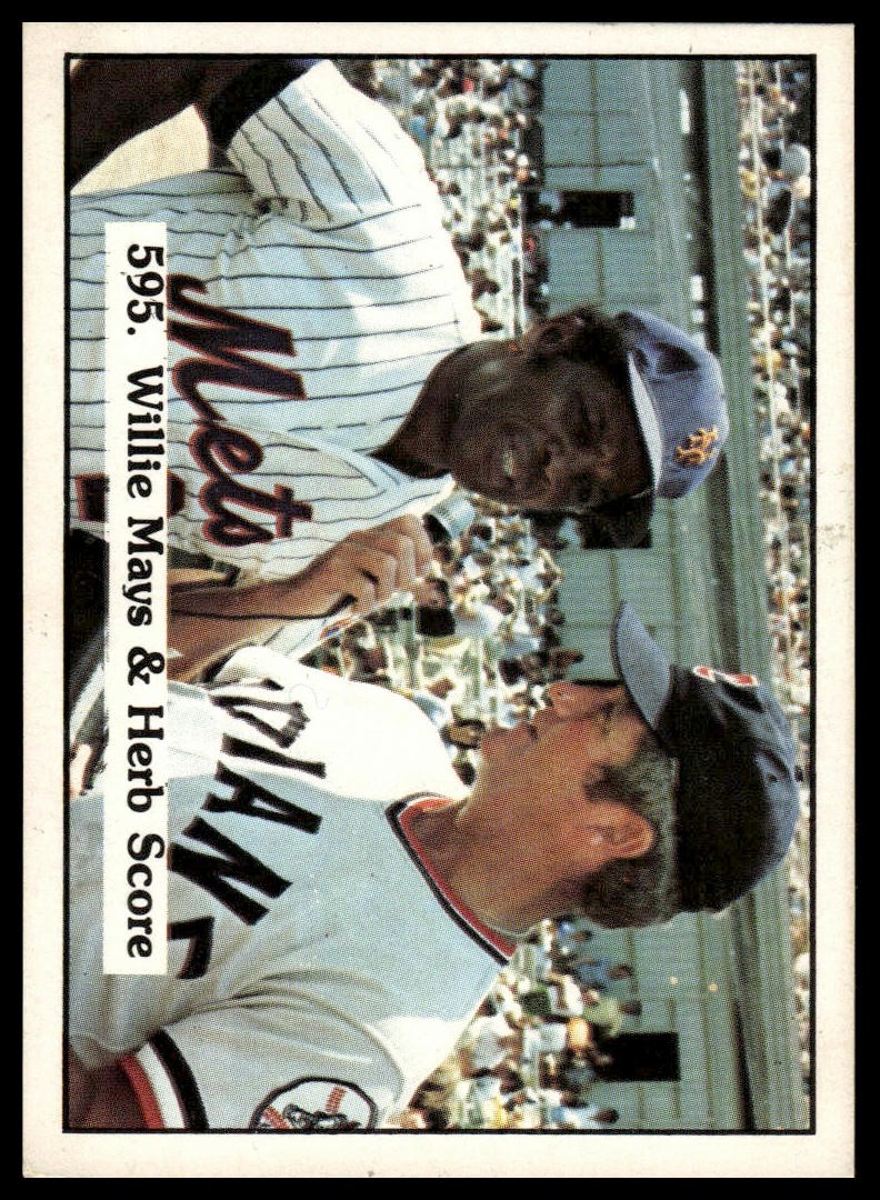 1976 SSPC Willie Mays / Herb Score CL, CPC #595 🔥