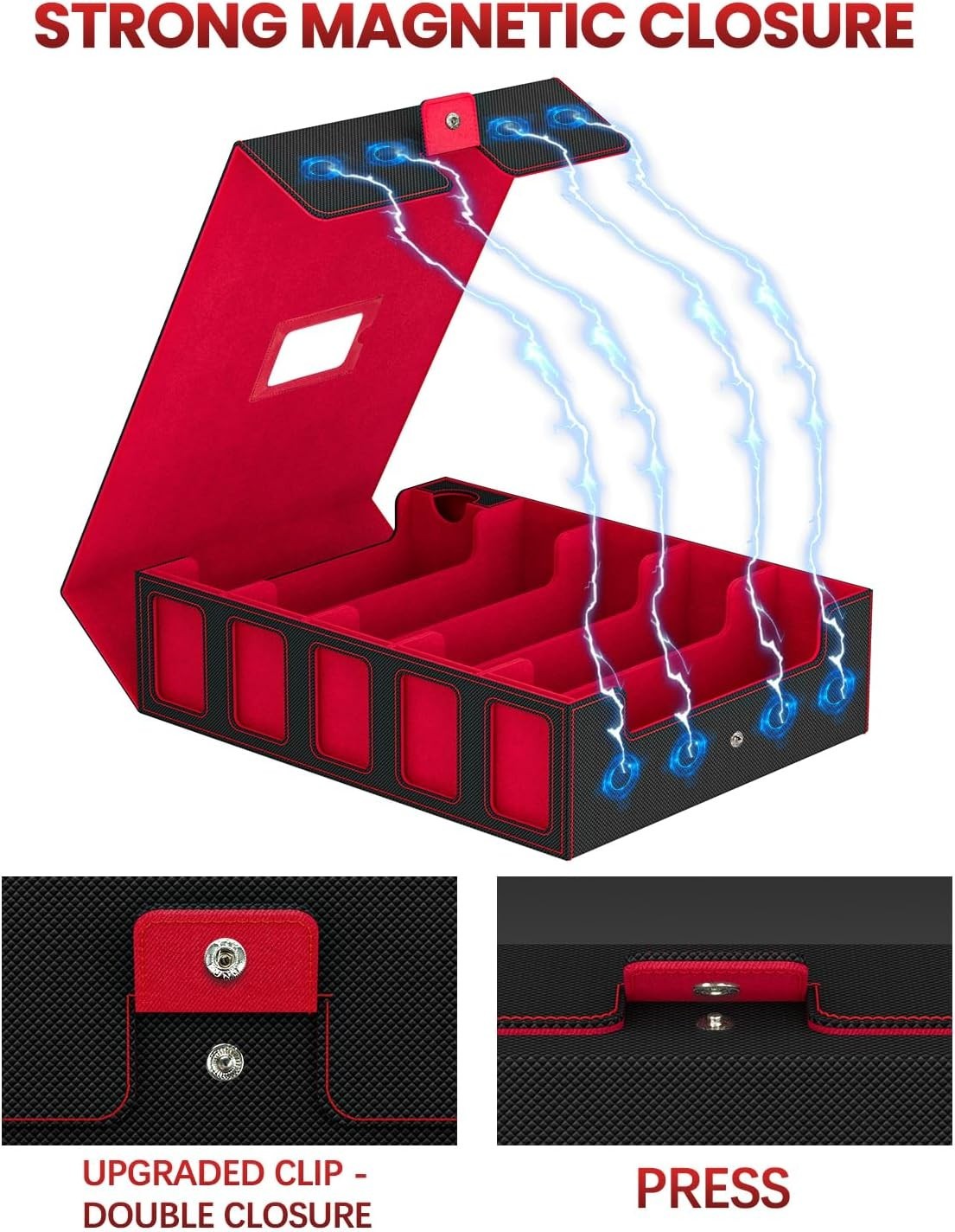 Large Capacity Card Storage Box for Trading Games`