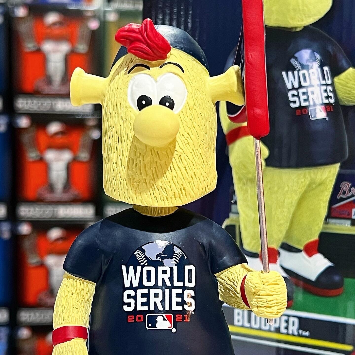BLOOPER Atlanta Braves 2021 World Series Pennant Mascot Exclusive MLB Bobblehead