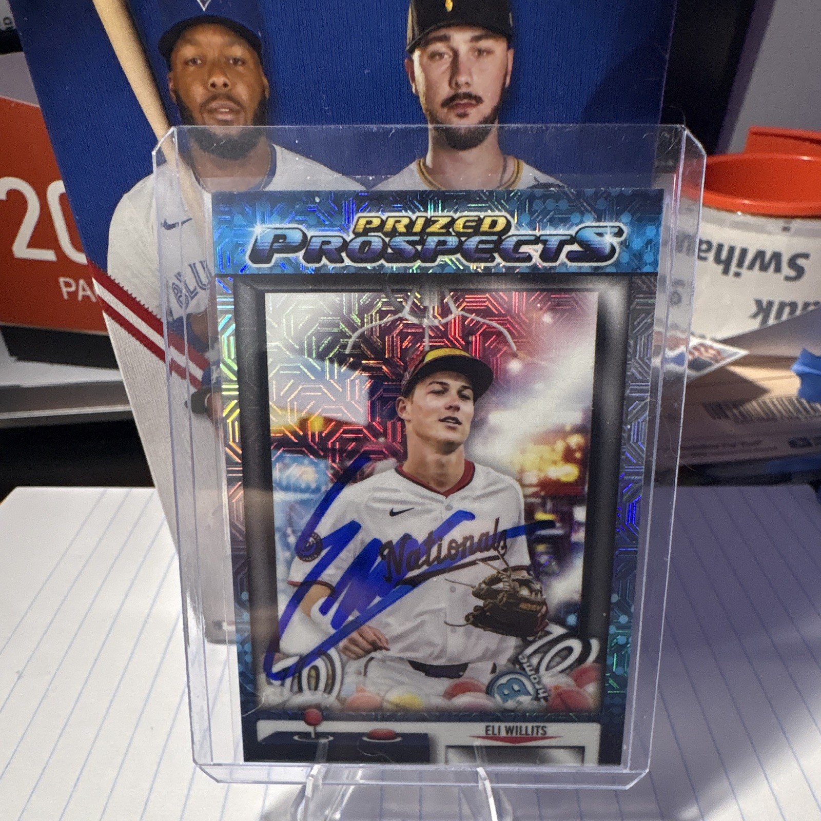 Topps 2025 Bowman Draft Eli Willits Nationals Prized Prospects IP Auto #PP-1
