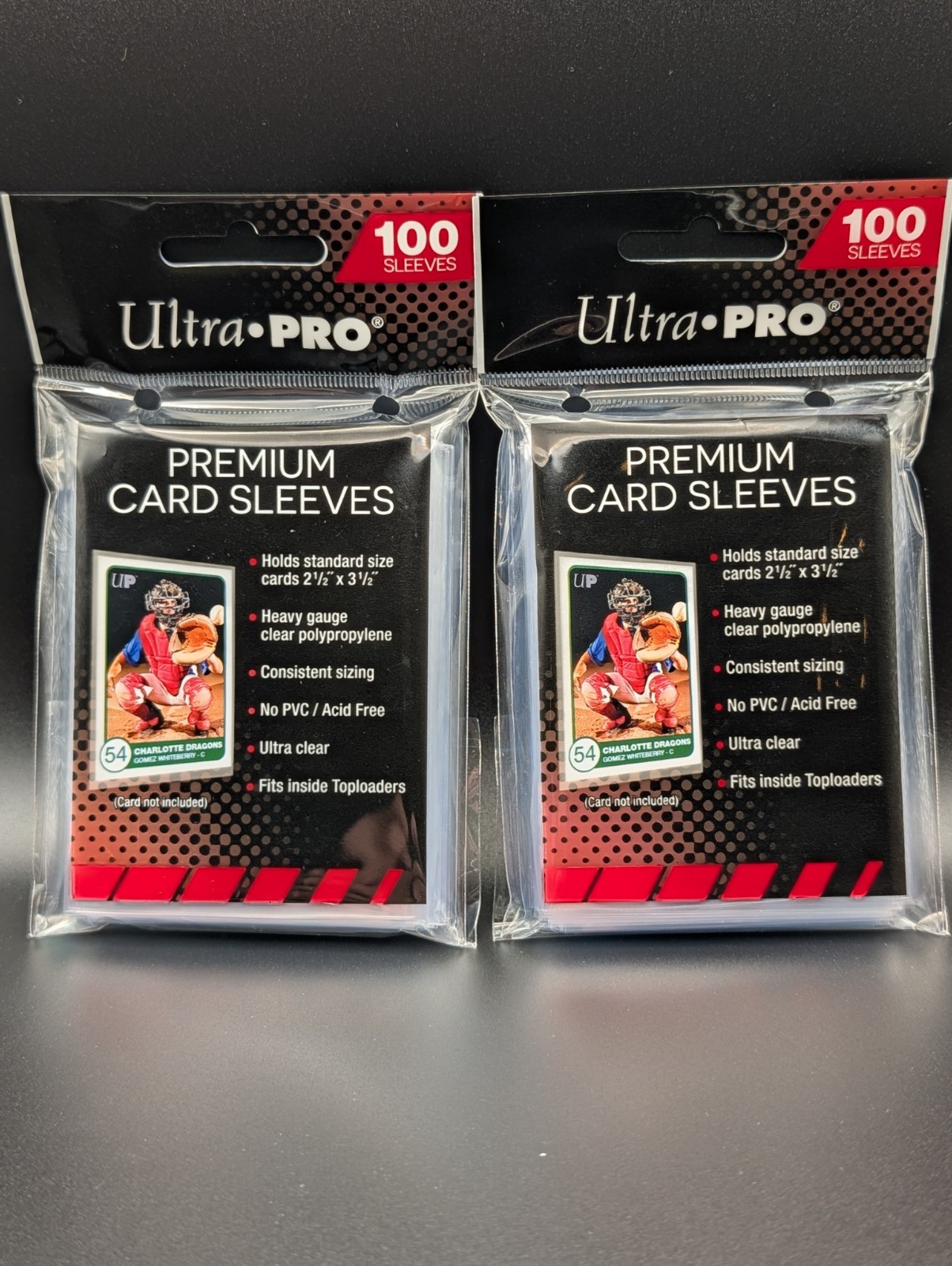 Ultra Pro PREMIUM Soft Card Penny Sleeves 2 (x100) Packs for 200 Total Sleeves