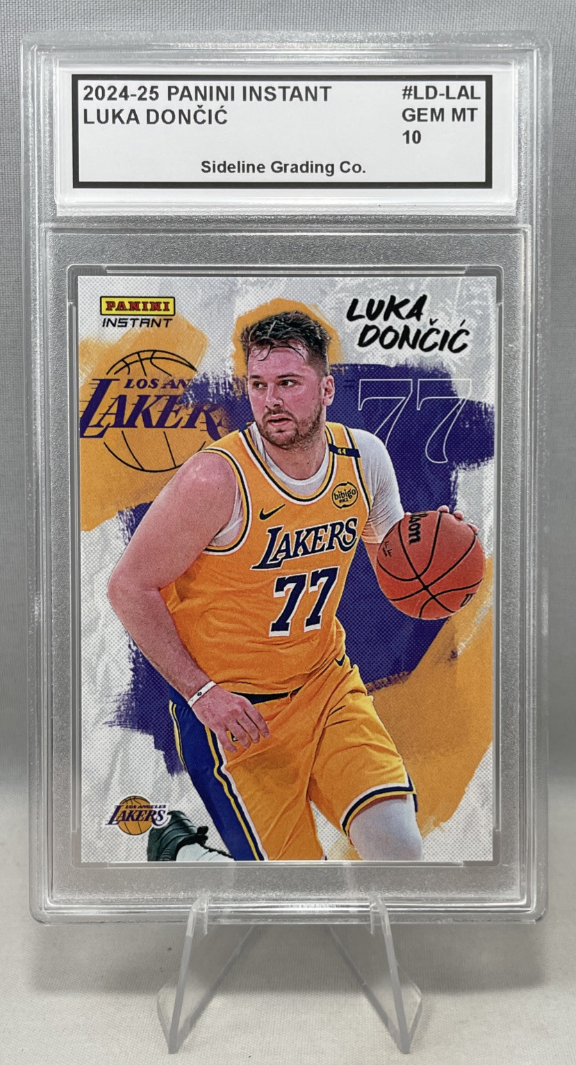 Luka Doncic Lakers Debut Graded 10 Gem Mint 2024-2025 Panini Instant Limited Run