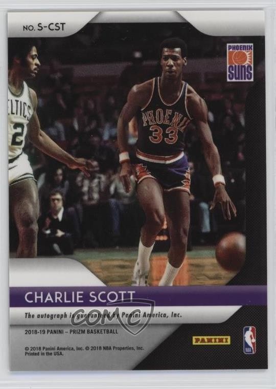 2018-19 Panini Prizm Signatures Charlie Scott #S-CST Auto HOF 1n3p