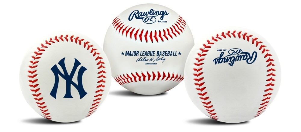 New York Yankees Rawlings “The Original” Team Logo Baseball