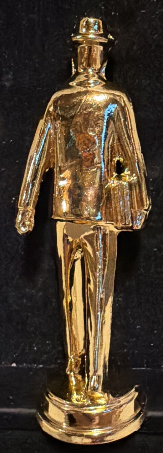Vintage Metal Trophy Topper Business Men Trophy Figure By Dodge 5 Inches Tall