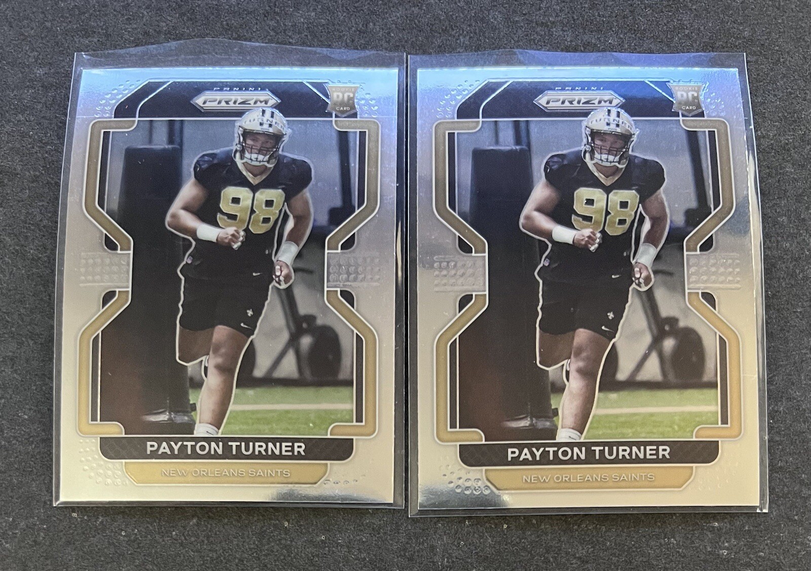 Payton Turner 2021 Optic Rated Rookie Purple Shock Parallel Prizm Saints 4Total
