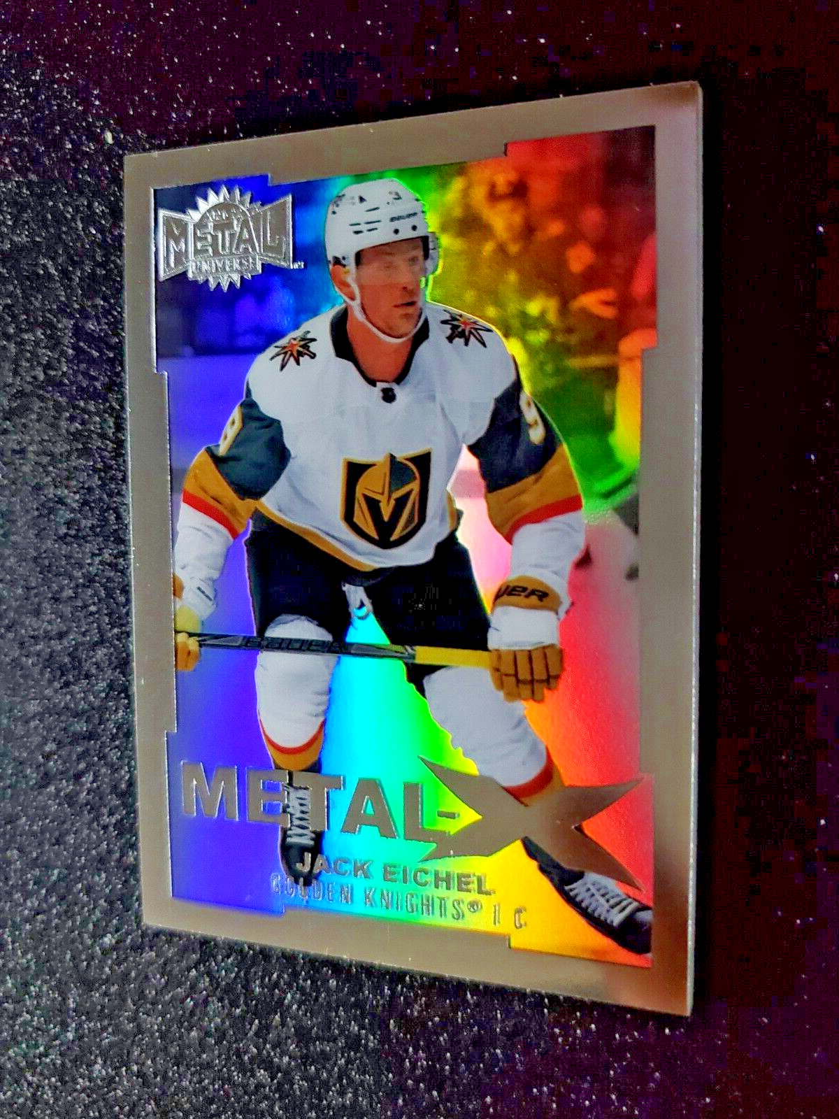 2021-22 Skybox NHL Metal Universe #MX31 Jack Eichel METAL X Holo SSP CASE HIT