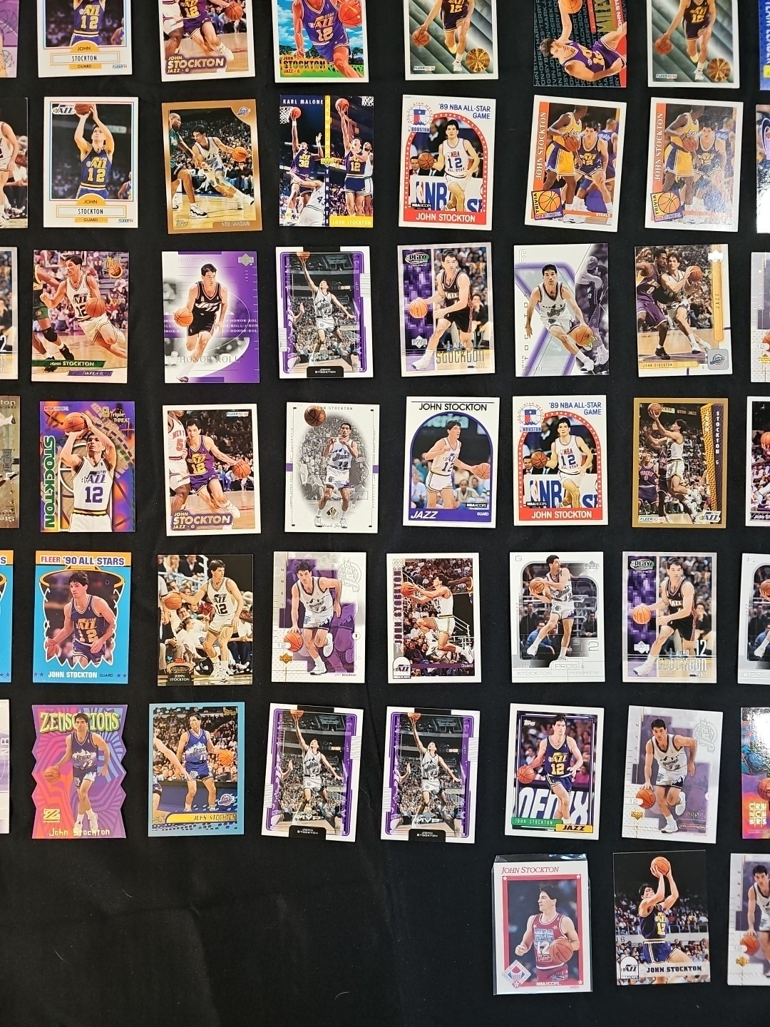Lot of (200) John Stockton Cards – Fleer Metal/Inserts – 90’s – Utah Jazz