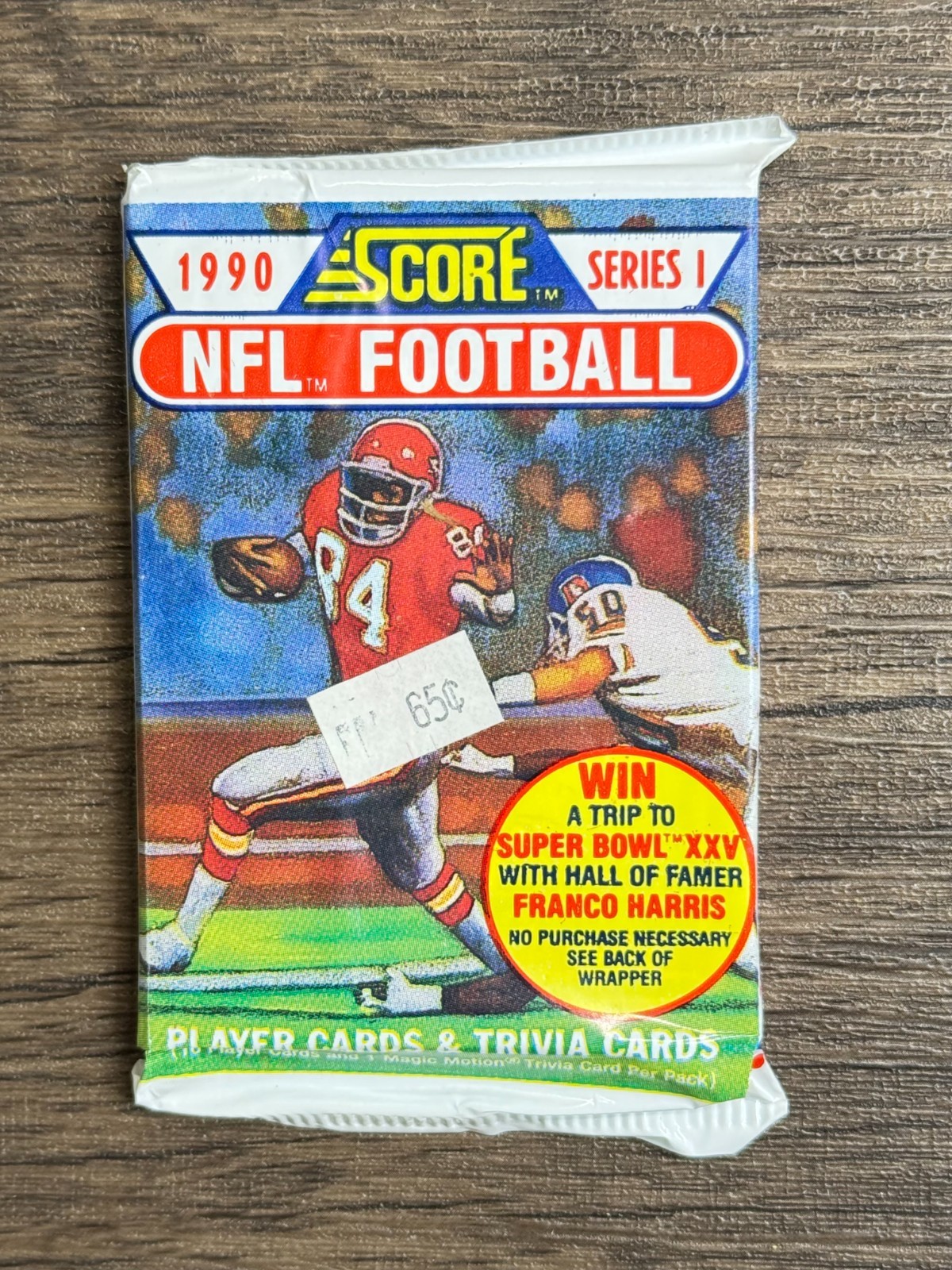 One (1) Pack 1990 Score Series 1 NFL Football Cards Sealed Unopened Wax Pack