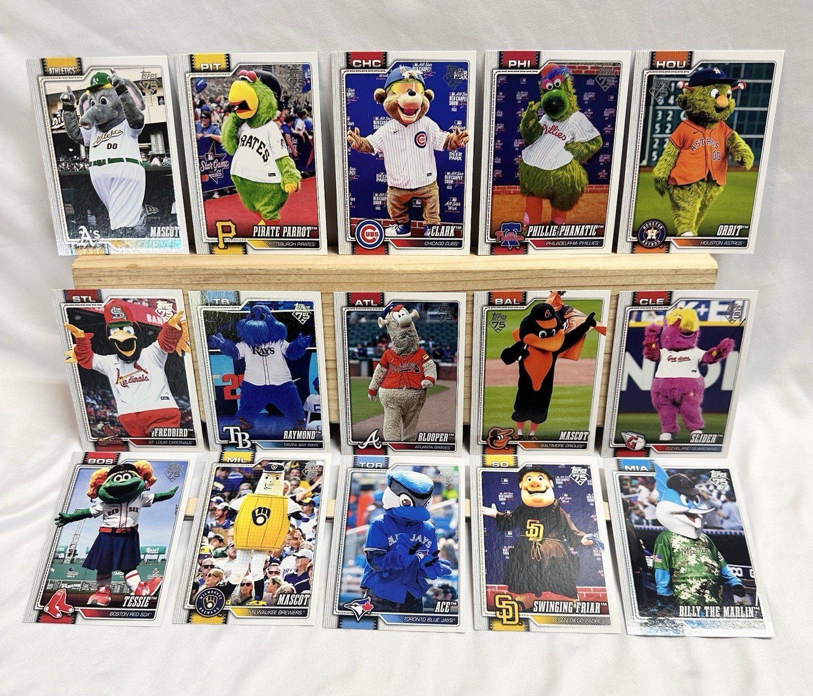 2026 Topps Series 1 Baseball Celebration Mascots Complete Set M-1 to M-30